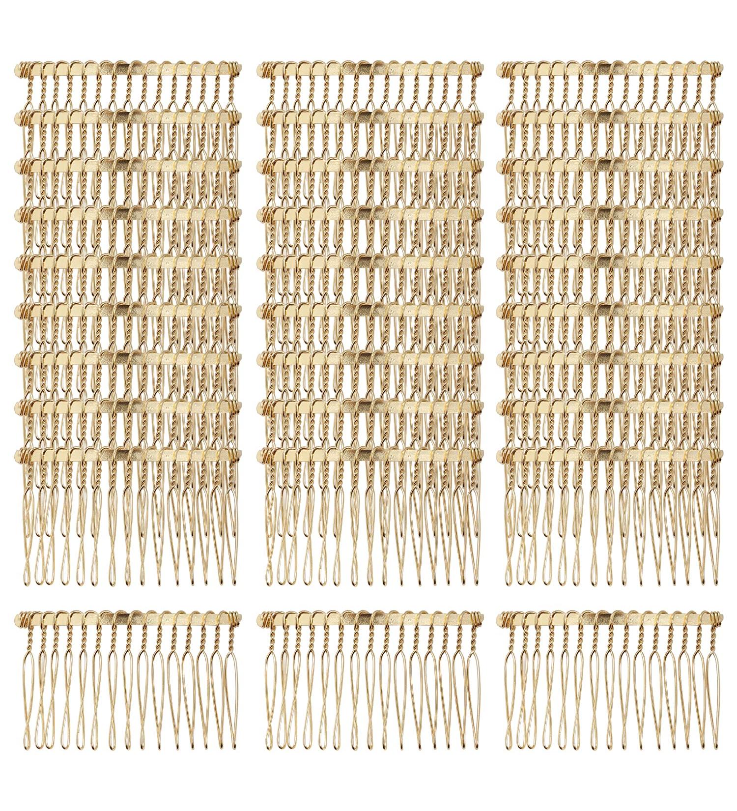 30 Pack Bulk 15 Teeth Gold Metal Side Hair Combs for Wedding Bridal Veil - French Twist Updo Bun Holder Accessories for Women - Buy Online on GoSupps.com