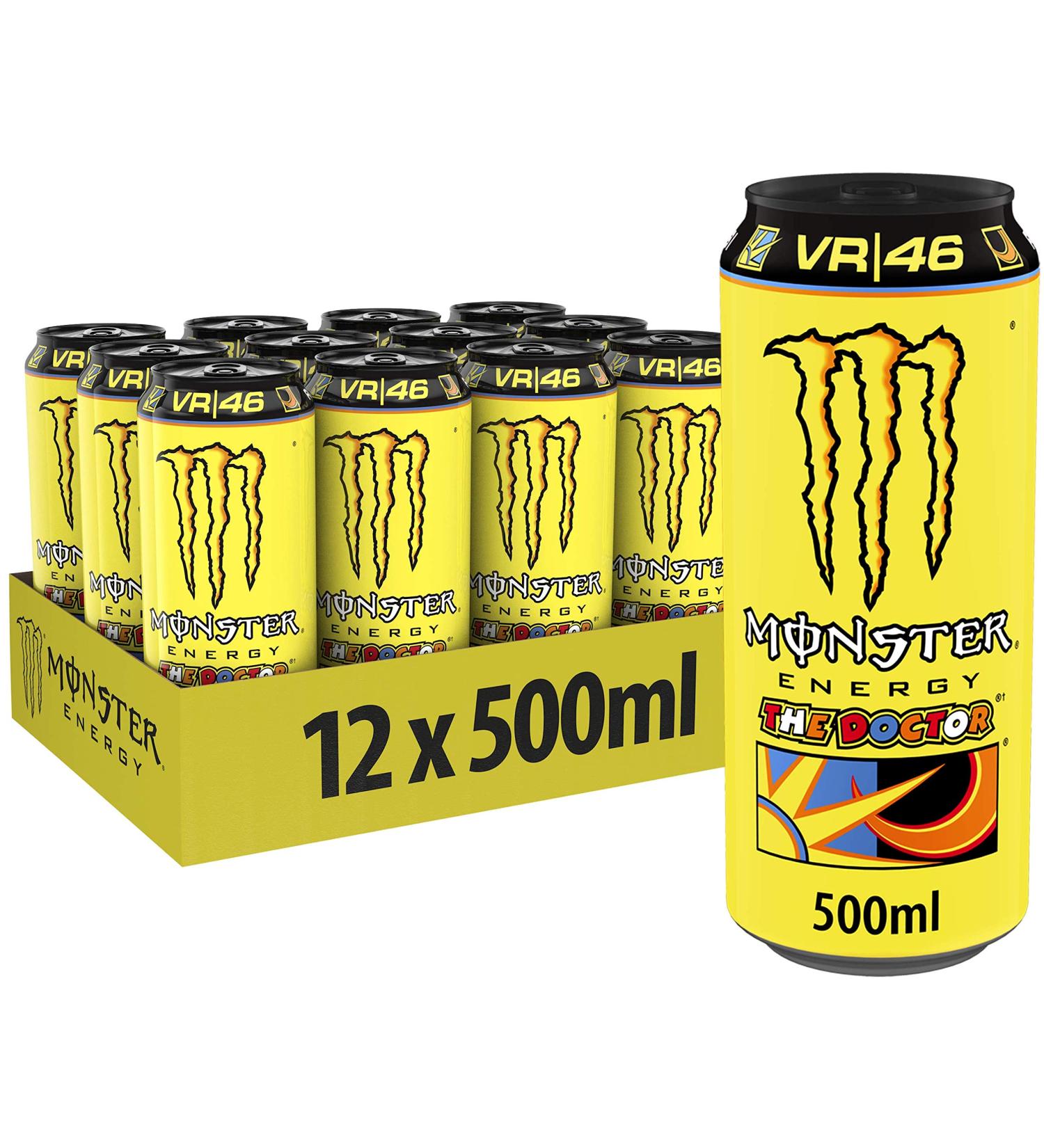 Monster Energy the Doctor - Sparkling Lemon Caffeine Drink (12 x 500ml) - International Shipping Available - Buy Online on GoSupps.com