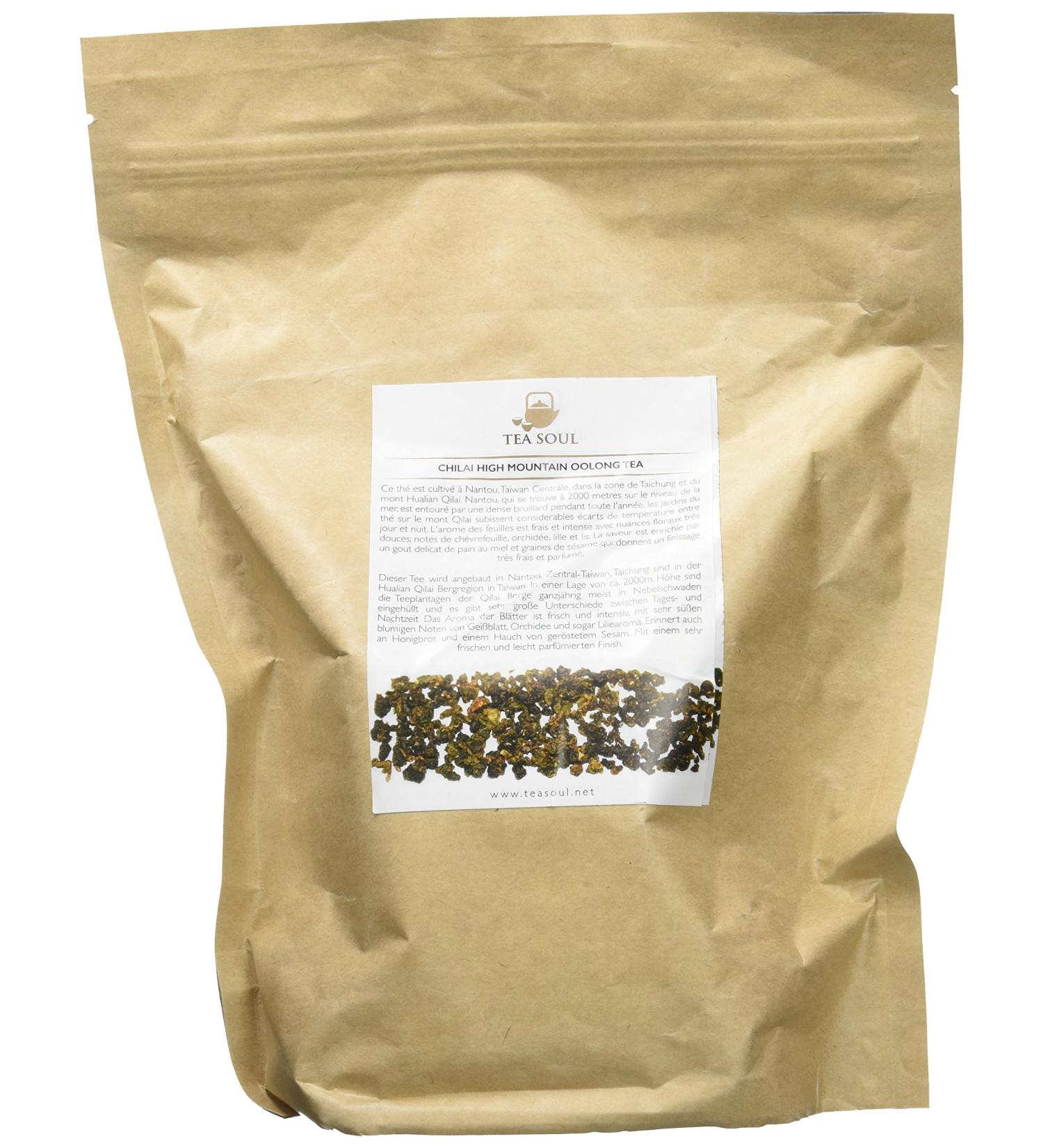 TEA SOUL Qilai High Mountain Th Oolong en Feuilles de Haute Qualit de Taiwan 500 g - Buy Online on GoSupps.com