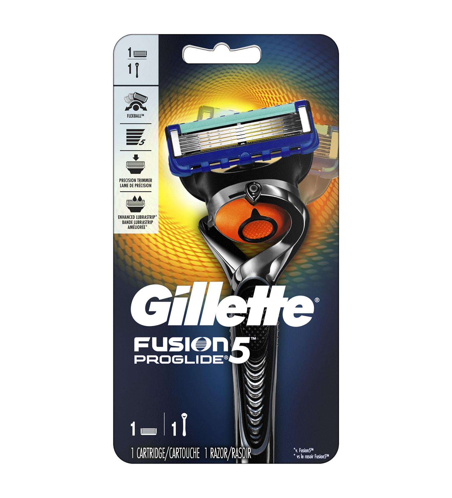 Gillette Fusion Proglide Men's Razor with Flexball Handle Technology - 1 Blade - Buy Online on GoSupps.com