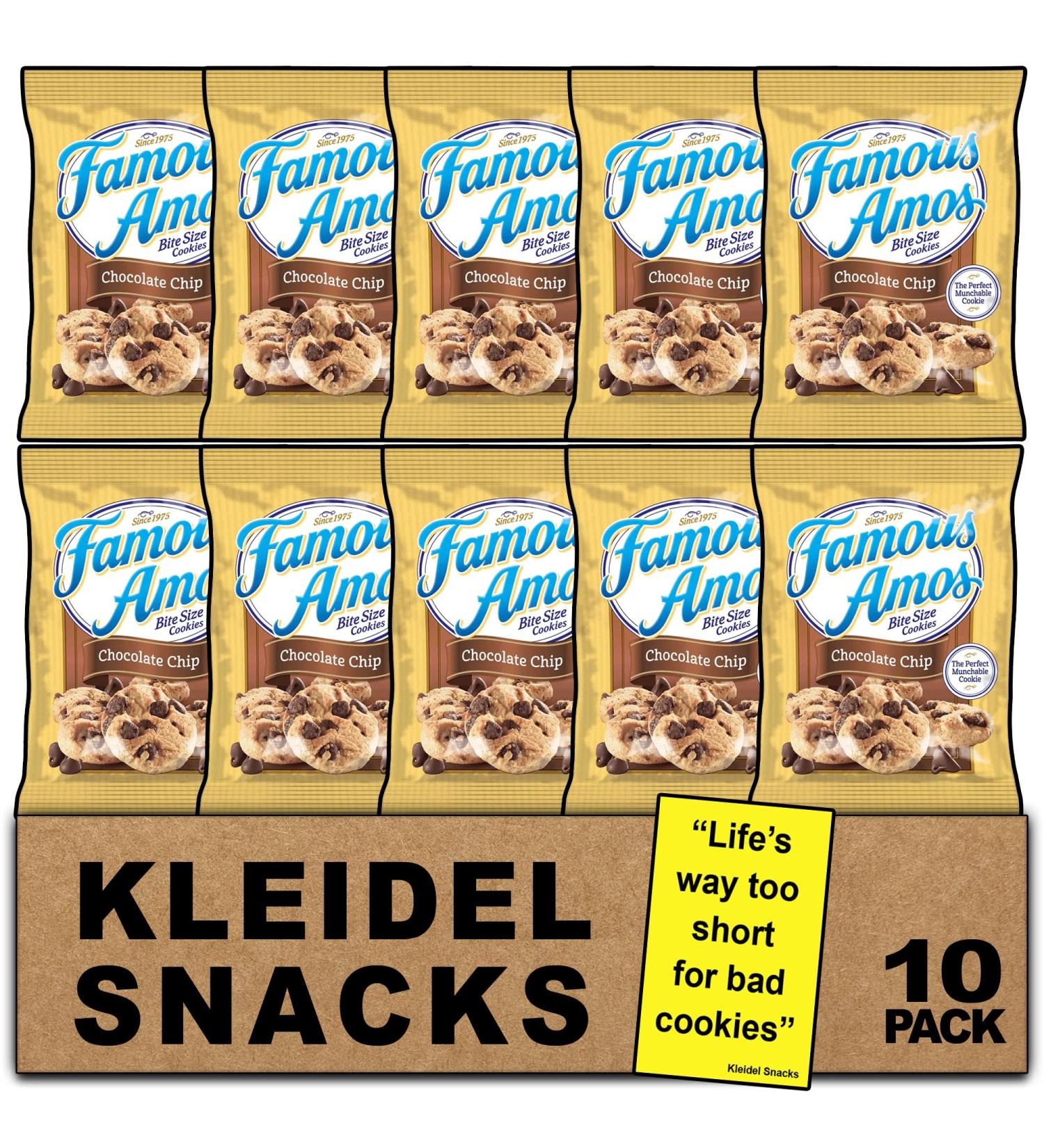 Famous Amos Chocolate Chip Cookies 10-Pack Variety Pack - 2 oz. Bags - Famous Amos Cookies - Buy Online on GoSupps.com