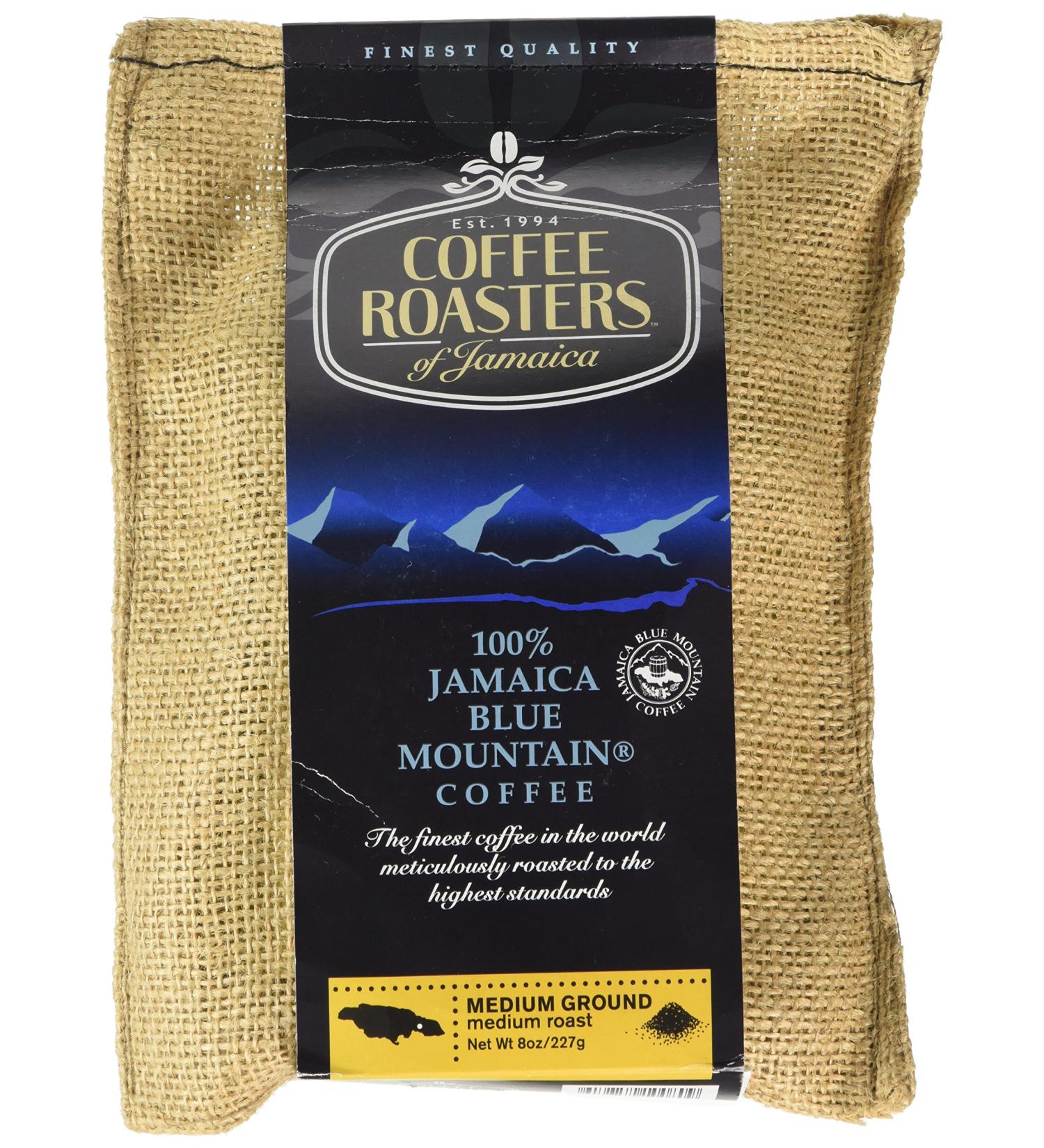 Blue Mountain Coffee 100% Jamaica Roasted and Ground (227g bag) - Buy Online on GoSupps.com