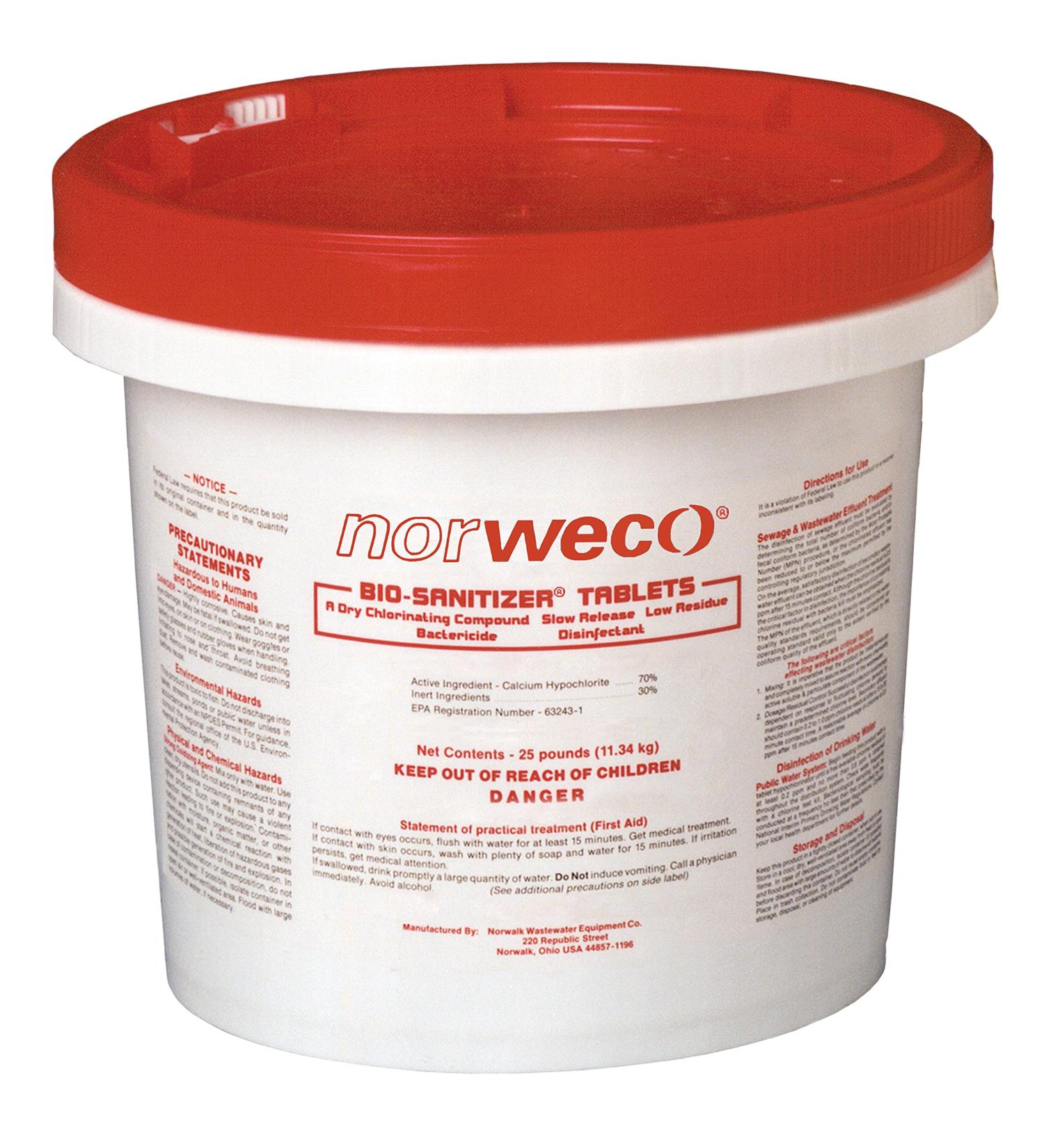 Norweco 45lb. Bio-Sanitizer Chlorine Tablets for Aerobic or Septic Systems