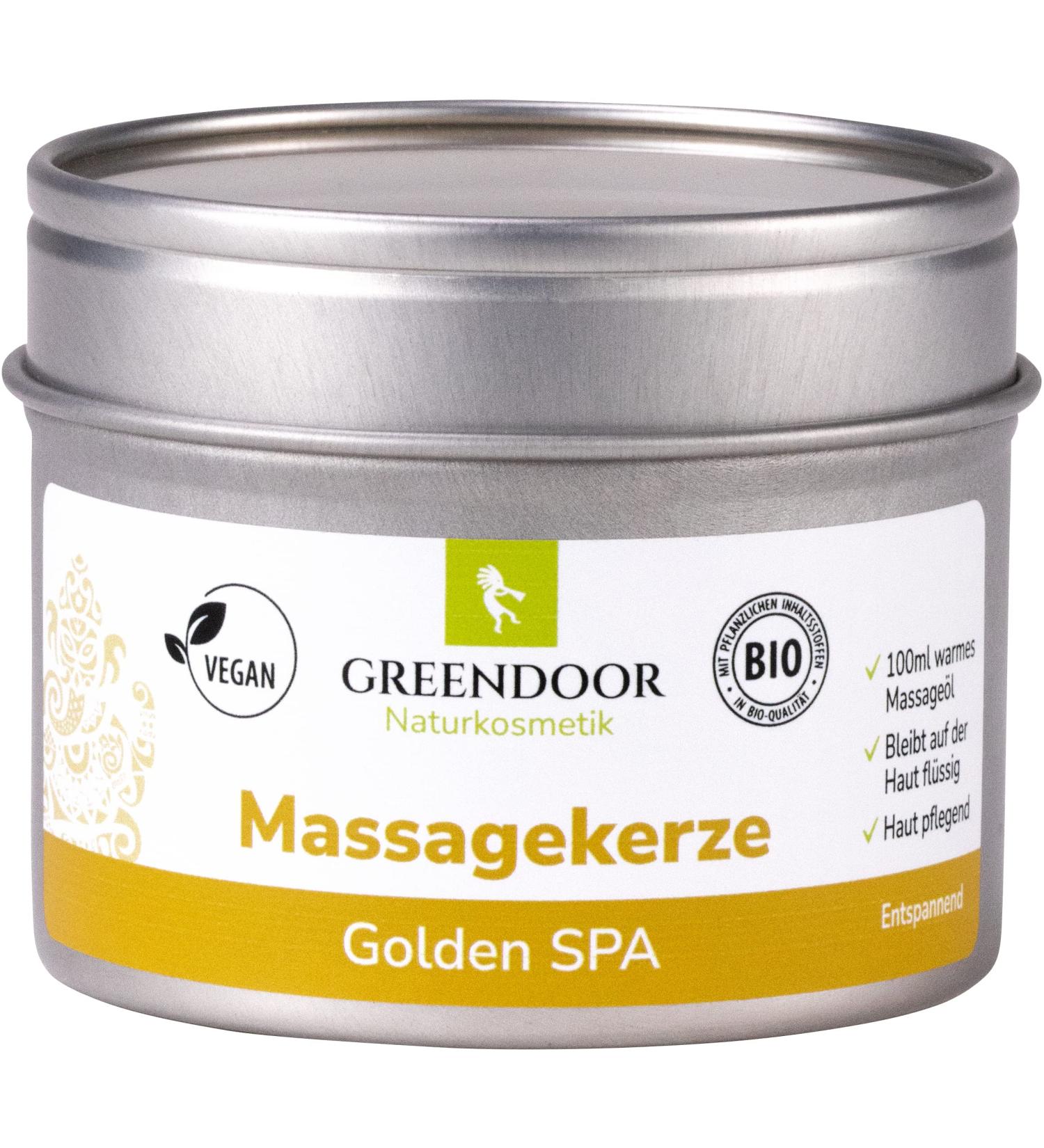 Greenendoor Nature Massage Candle 100 ml - Organic Soy Wax & Babassu Essential Oils | Vegan & Cruelty-Free Spa Gift - Buy Online on GoSupps.com