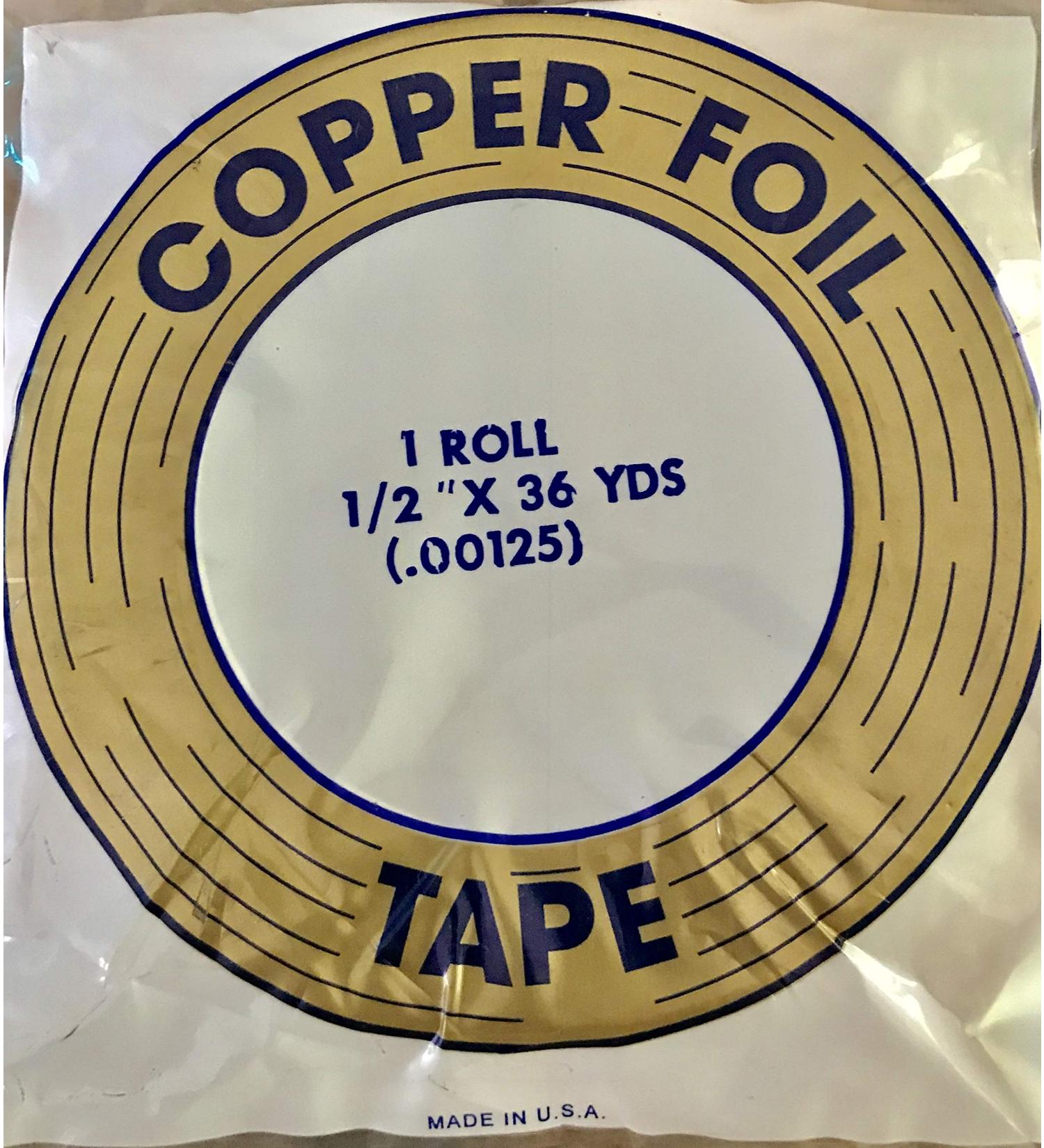 Stained Glass Supplies / 1/2 Copper Foil Tape