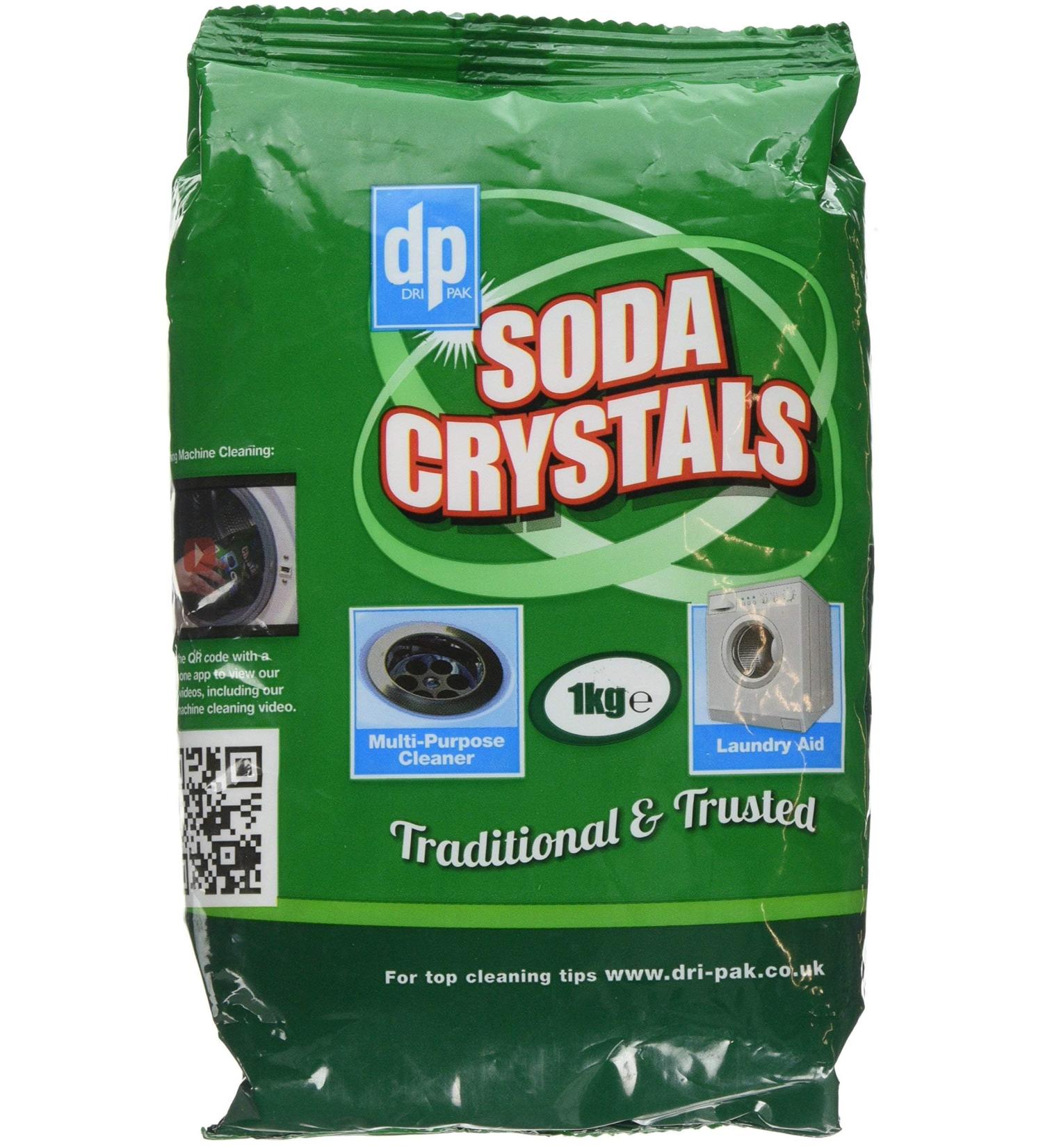 Dri Pak Soda Crystal 1kg (Pack of 3) - All-Purpose Cleaning Crystals | Multi-Purpose Cleaner for Home and Kitchen | Removes Stains Grease and Grime Effectively 1.00 kg (Pack of 3) - Buy Online on GoSupps.com