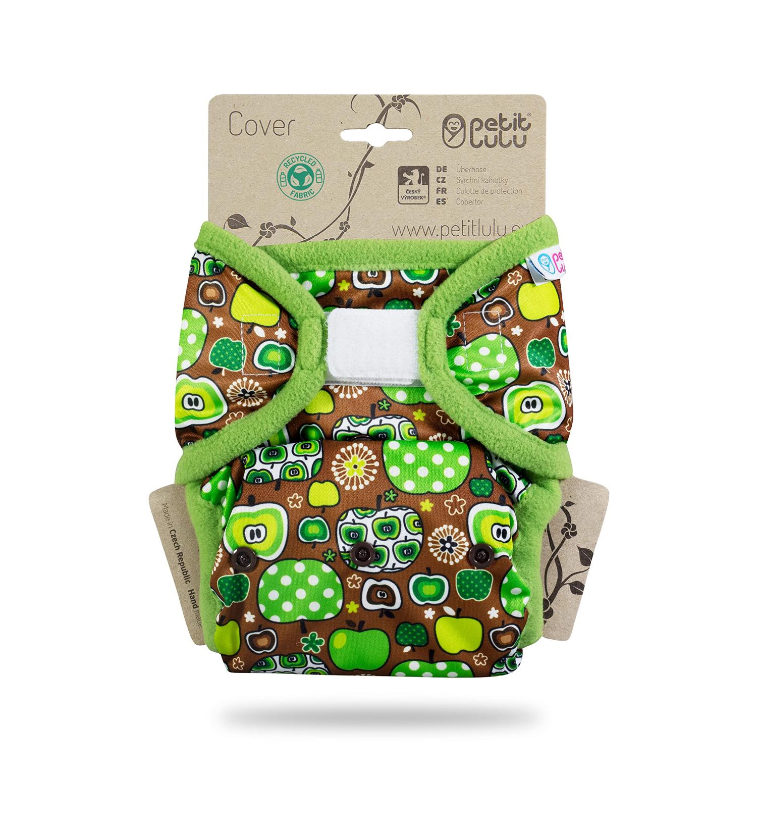 Petit Lulu Size 2 Prefold Cloth Diapers - Washable & Waterproof Baby Diaper Pants (5-16 kg) - Made in EU - Apple Cider Color - Buy Online on GoSupps.com