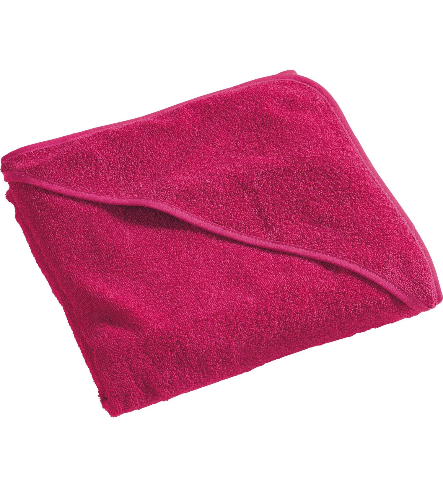 Erwin M ller Children's Kapuzenbadouch hooded towel uni Frottier Fuchsia size 140x140 cm - soft fluffy suction -strong 100% cotton (other colors sizes) hooded touch 140x140 cm Fuchsia