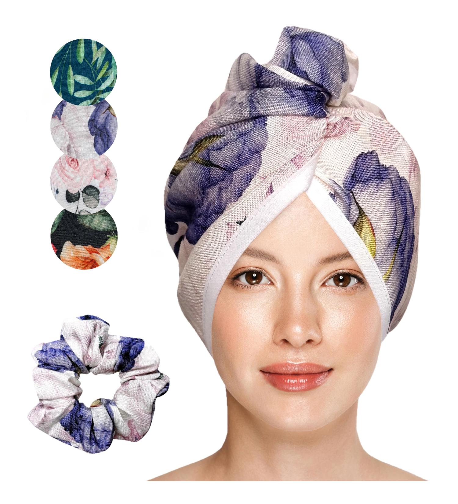 Jocero Bamboo Hair Turban Towel for Women - Long Hair Button Towel - White Hair Tie Towel - Buy Online on GoSupps.com