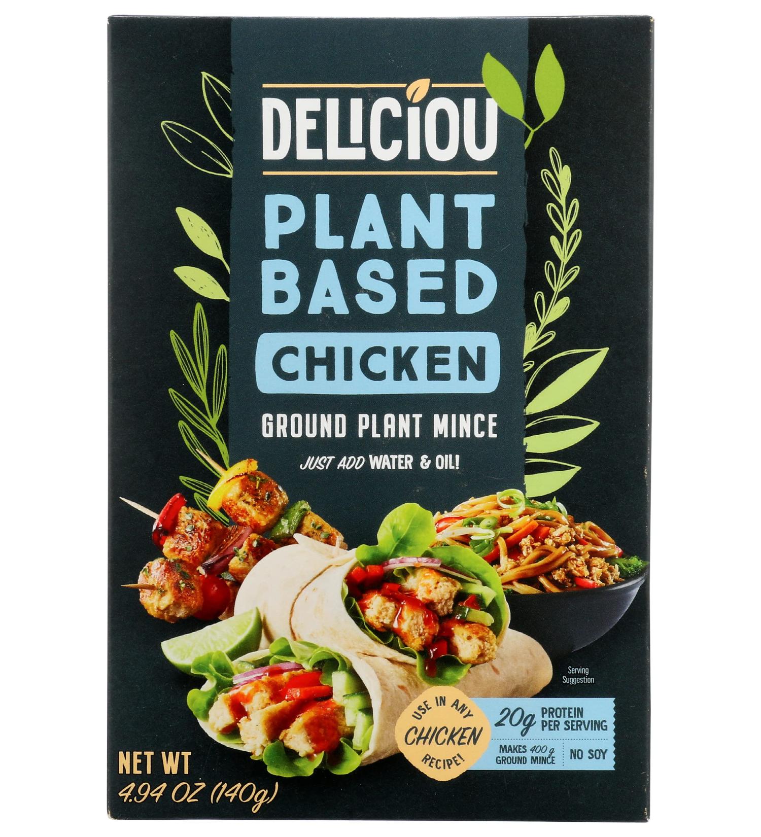 DELICIOU Plant Based Chicken, 4.94 OZ