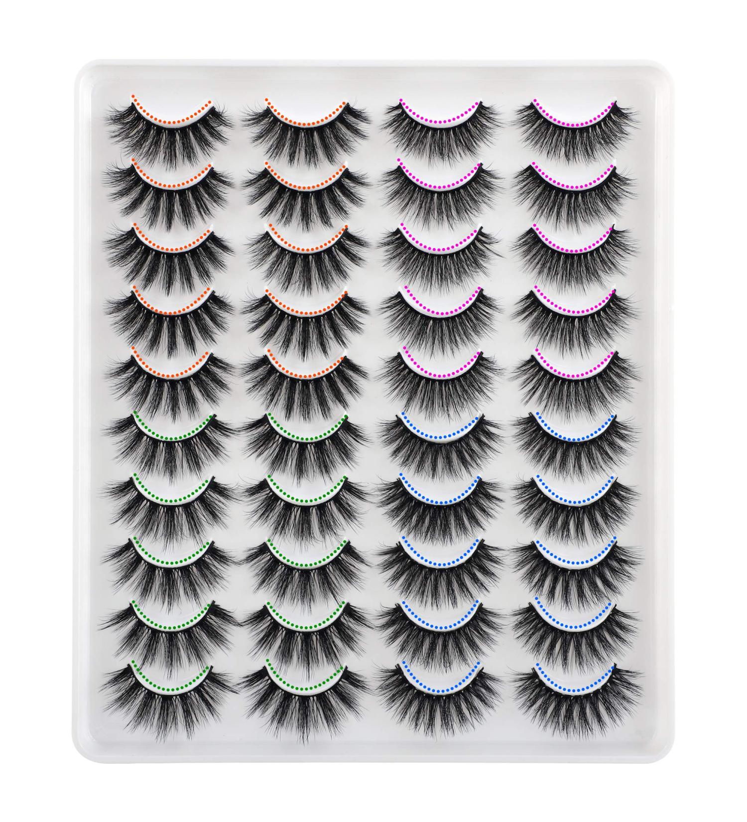 20 Pairs 3D False Lashes Wholesale | Natural & Dramatic Styles | Calphdiar 8mm-19mm - Buy Online on GoSupps.com