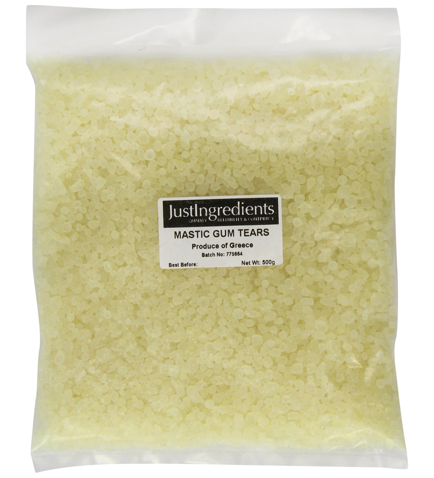 JustIngredients Essentials Mastic Gum 500g - Natural Resin for Digestive Health - Buy Online on GoSupps.com