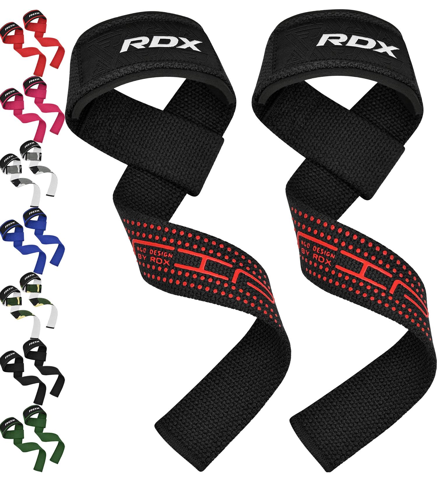 RDX Train Aid Strength Training - 60cm Professional Weightlifting Straps with 5mm Padded Wrist Protection for Men & Women | Powerlifting & Bodybuilding Gear - Buy Online on GoSupps.com