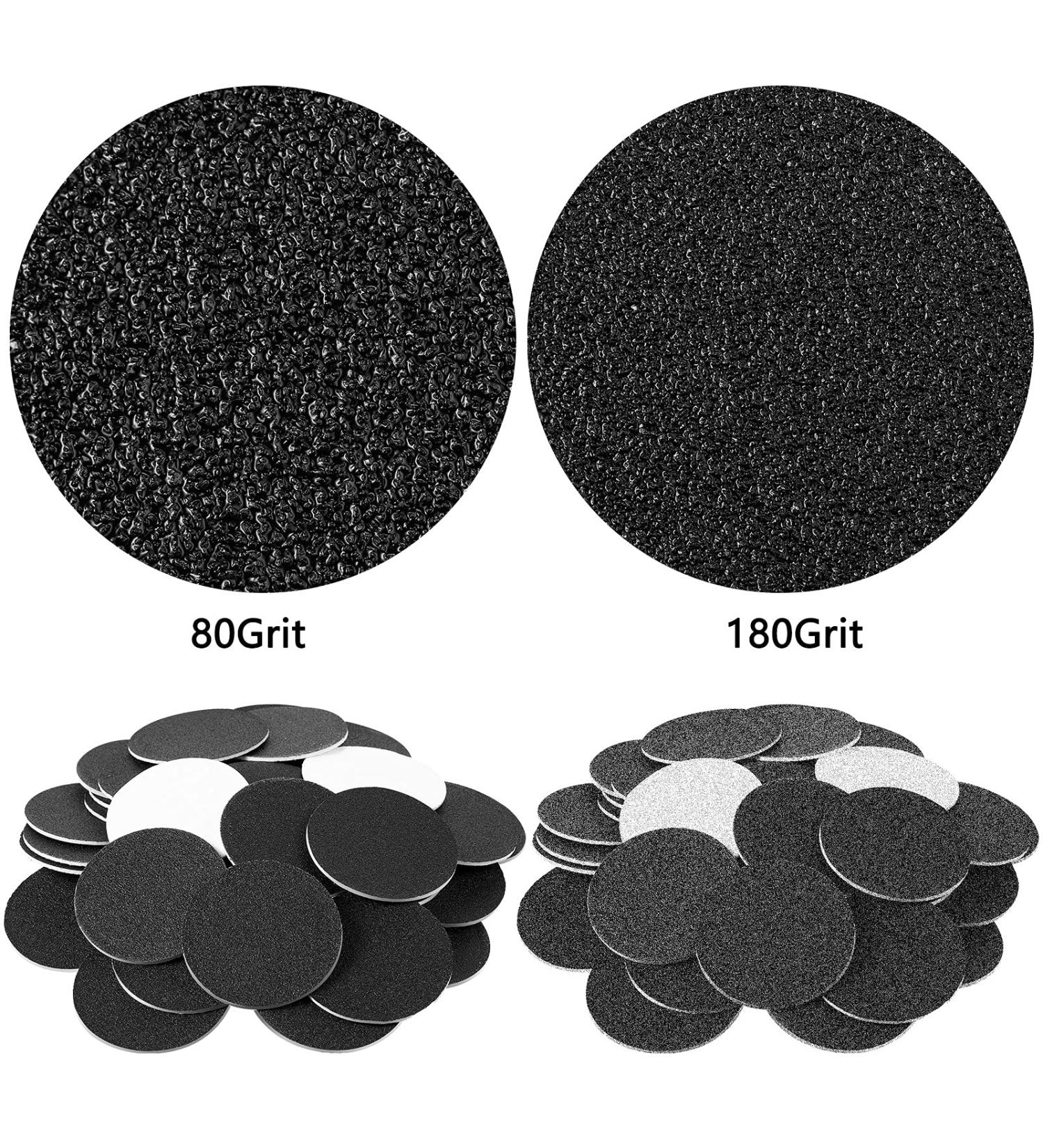 120 Pcs Replaceable Sandpaper Discs for Electric Foot File - 80 Grit 180 Grit | Toe Tip Refill Disks for Dead Hard Skin Callus Remover - Buy Online on GoSupps.com