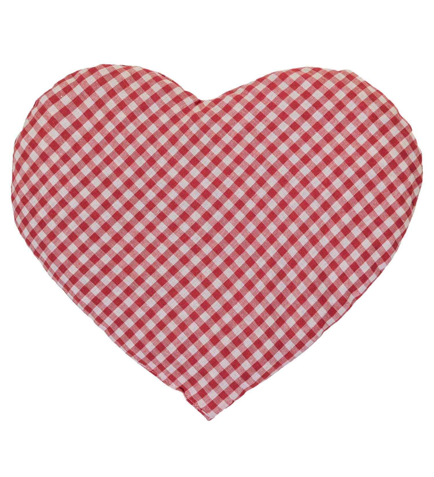 Cherry Stone Heart Pillow 30x25cm - Red-White Heat Cushion & Grain Pillow - Perfect Charming Gift for All Occasions - Buy Online on GoSupps.com