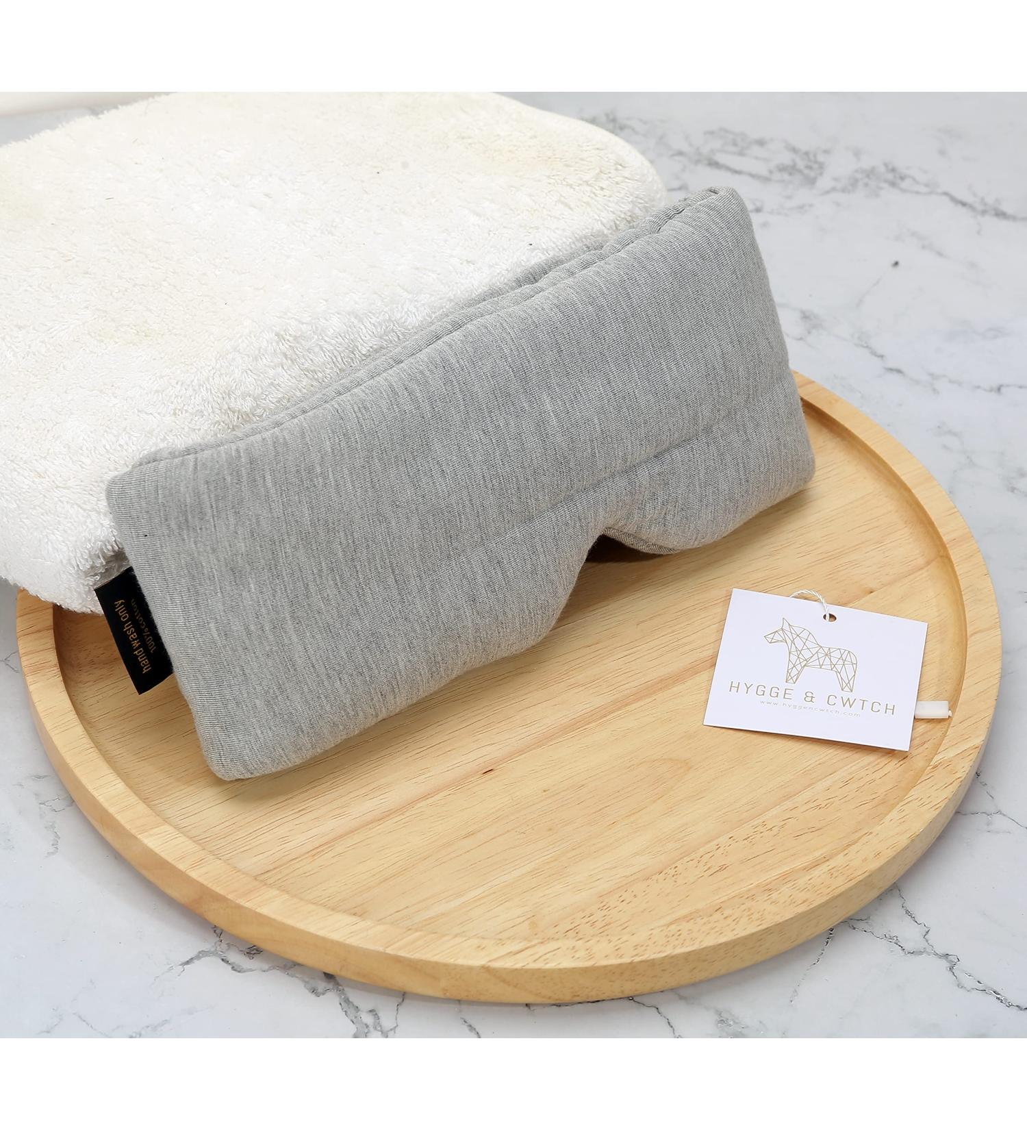 Hygge & Cwtch Full Wrap Sleeping Eye Mask | Heather Gray | Soft Cotton Unisex Blindfold - Buy Online on GoSupps.com