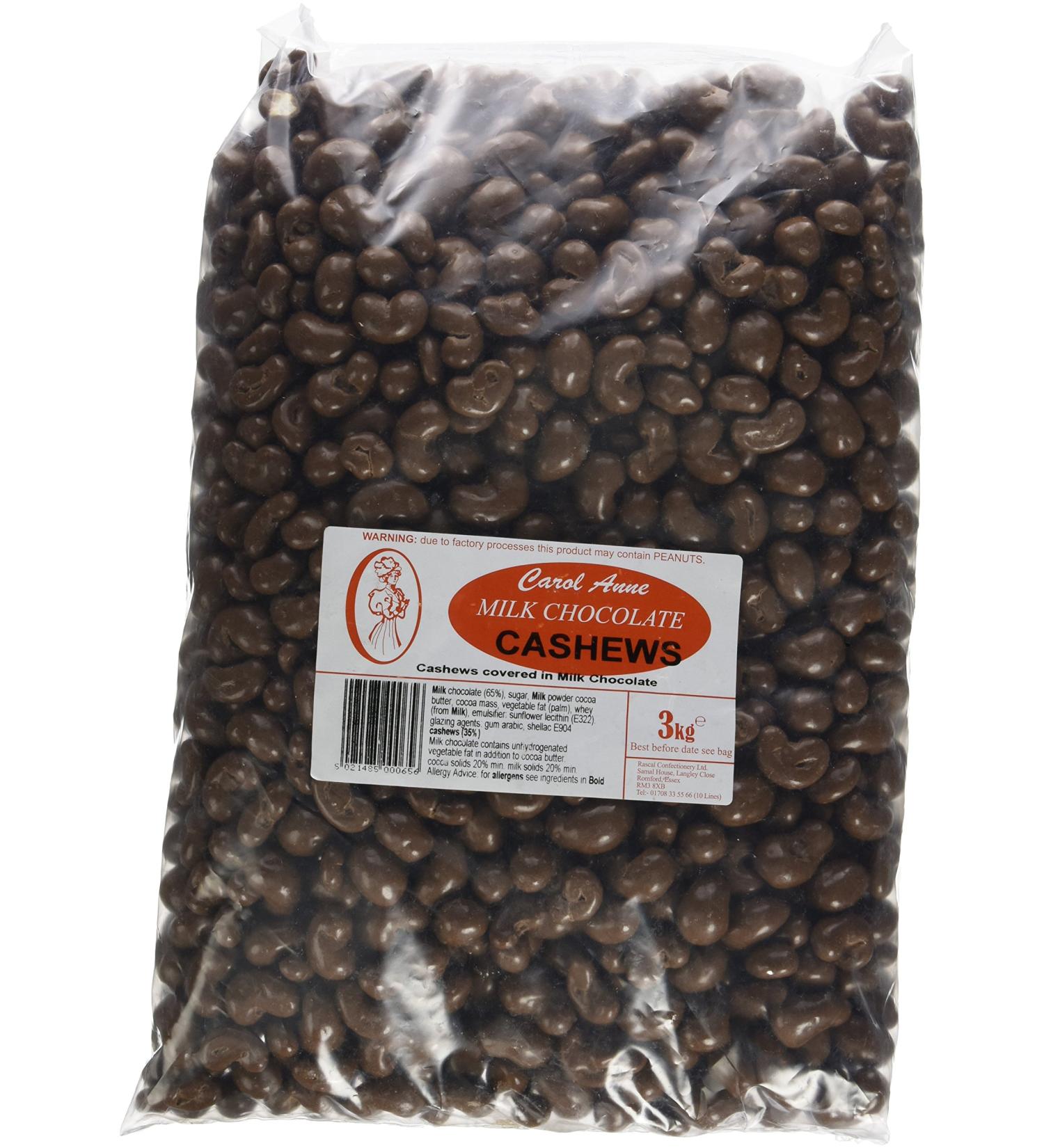 Carol Anne Milk Chocolate Cashew Nuts 3 kg - Buy Online on GoSupps.com