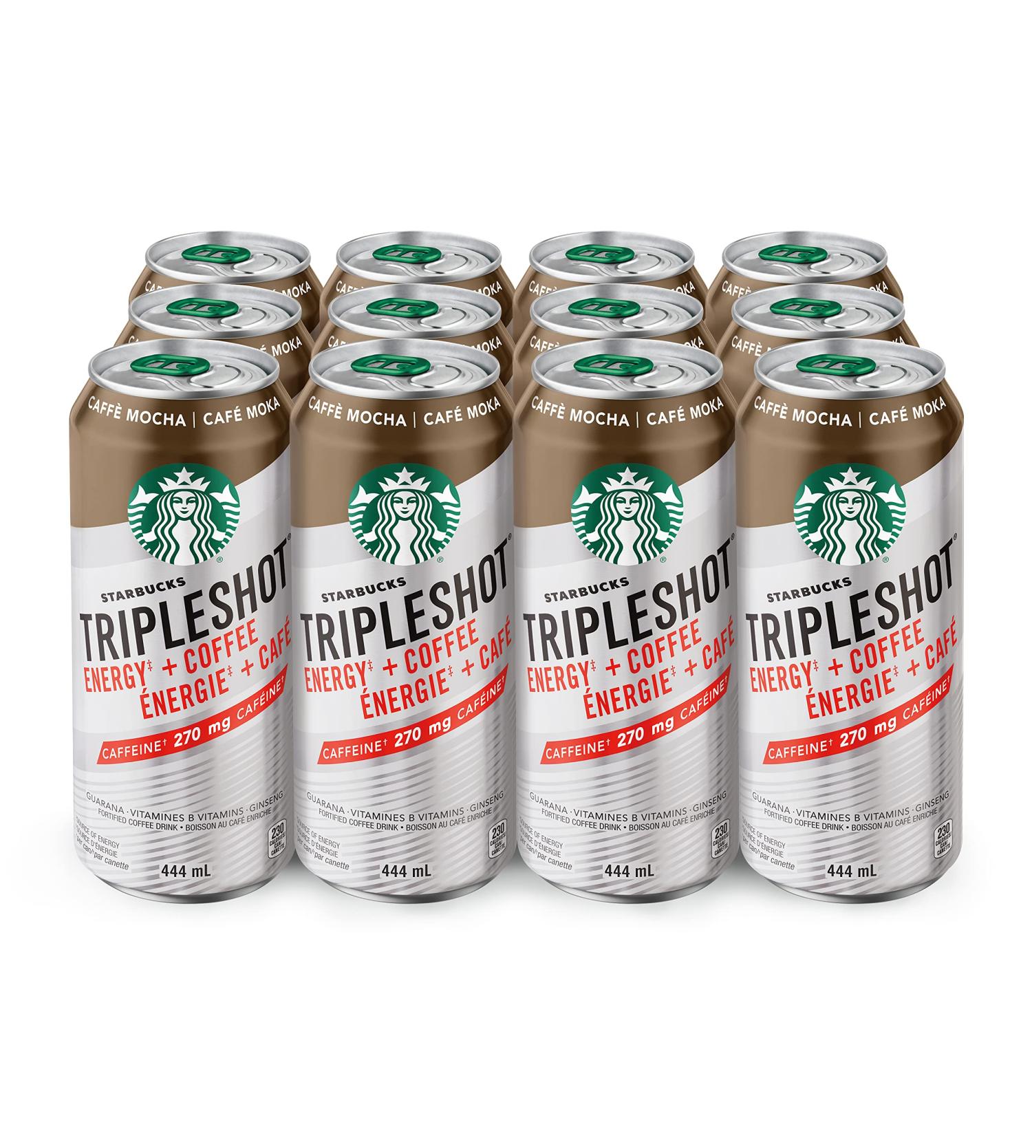 Starbucks Triple Shot Caf Mocha 444 mL Cans 12 Pack - Buy Online on GoSupps.com