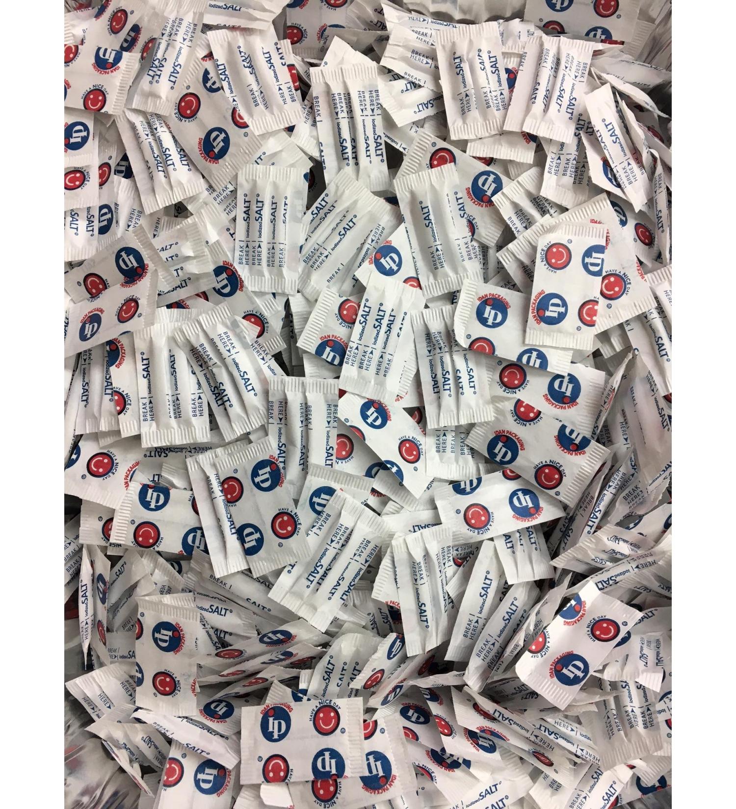 Salt Packets. 3000 ct. Individual Salt Packets.