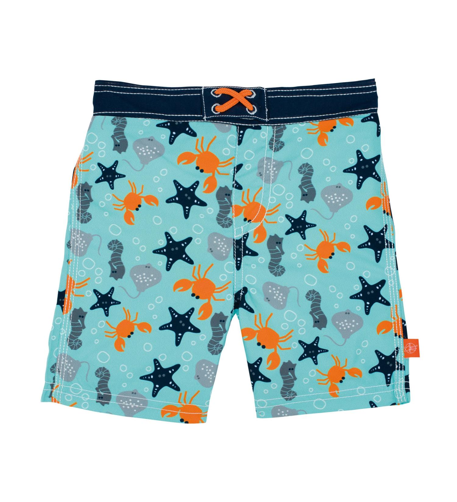 Casual baby children swimming shorts swimming shorts integrated swimming diaper swimming clothing washable boy UV protection/splash and fun board shorts star fish 12 months star fish 12 months