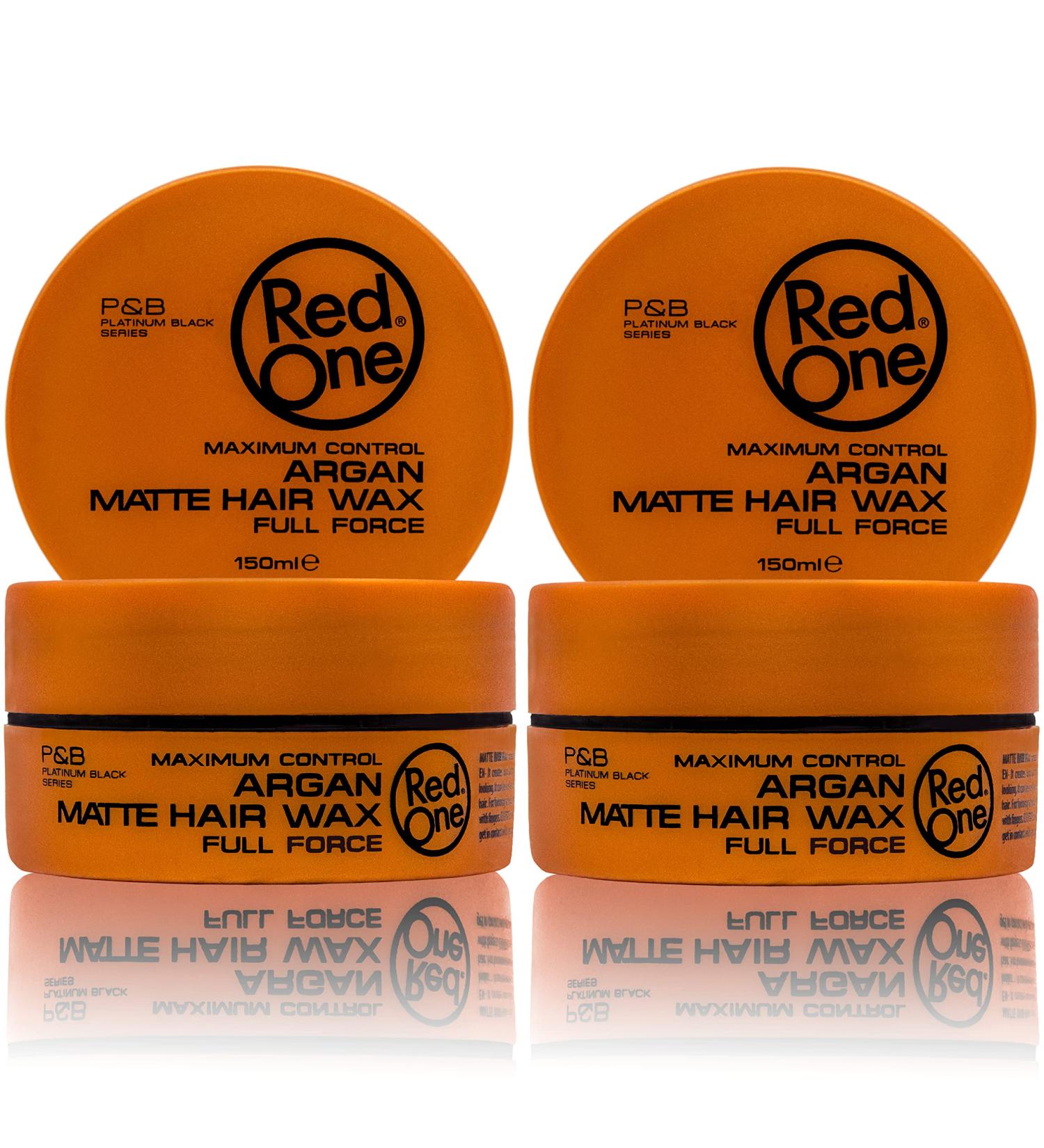 Red One Full Strength Hair Styling Wax with Argan Oil - Matt Finish 150ml Set of 2 for Ultimate Hold - International Shipping Available - Buy Online on GoSupps.com