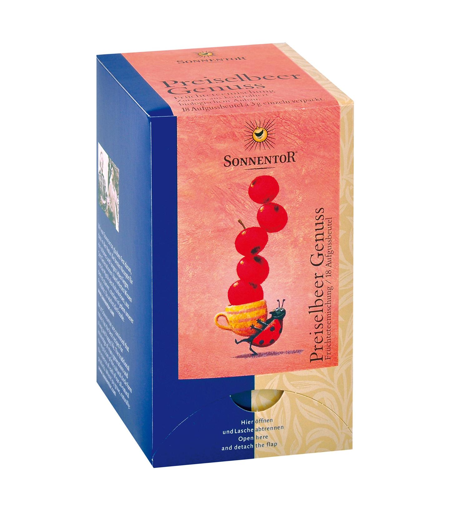 Sonnentor Sonnentor Organic Cranberry Indulgent Fruit Tea Double Chamber Tea Bags 2 Pack (2 x 50 g)