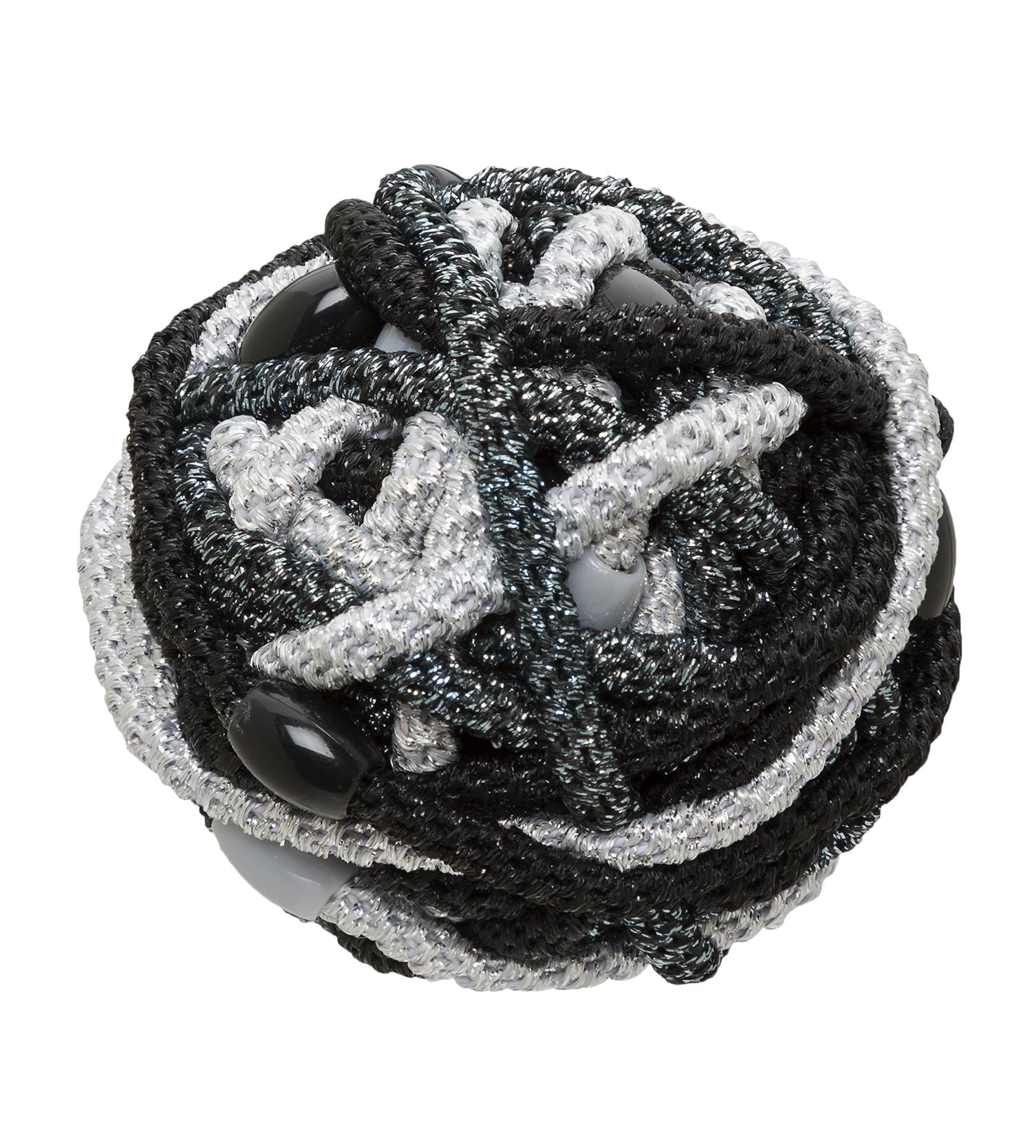 L. Erickson Narrow Grab & Go Pony Ball Set | Black Metallic | Set of 30 - Buy Online on GoSupps.com