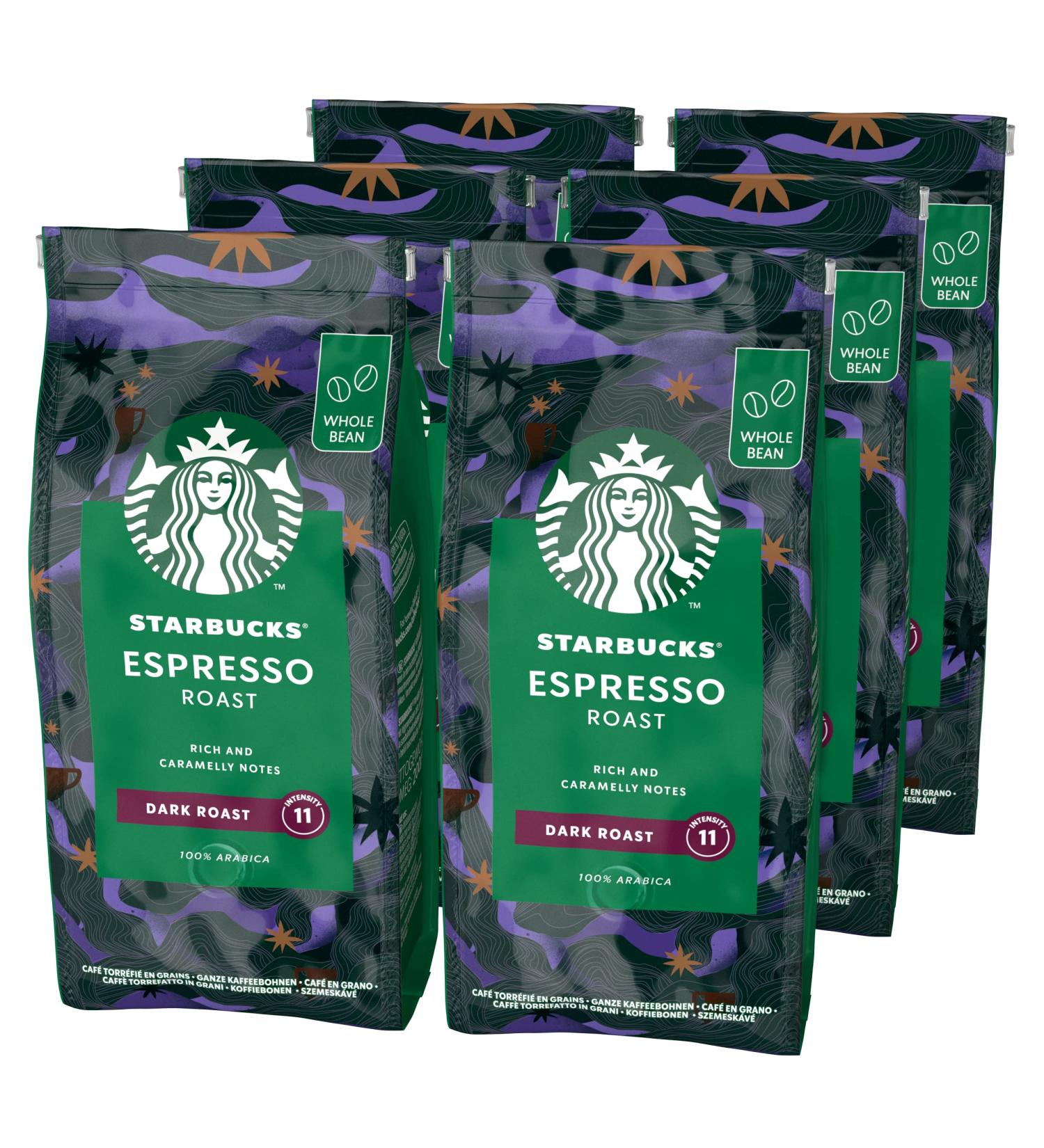 Buy STARBUCKS Espresso Roast Dark Whole Coffee Beans 200g | Pack of 6 - International Shipping Available - Buy Online on GoSupps.com