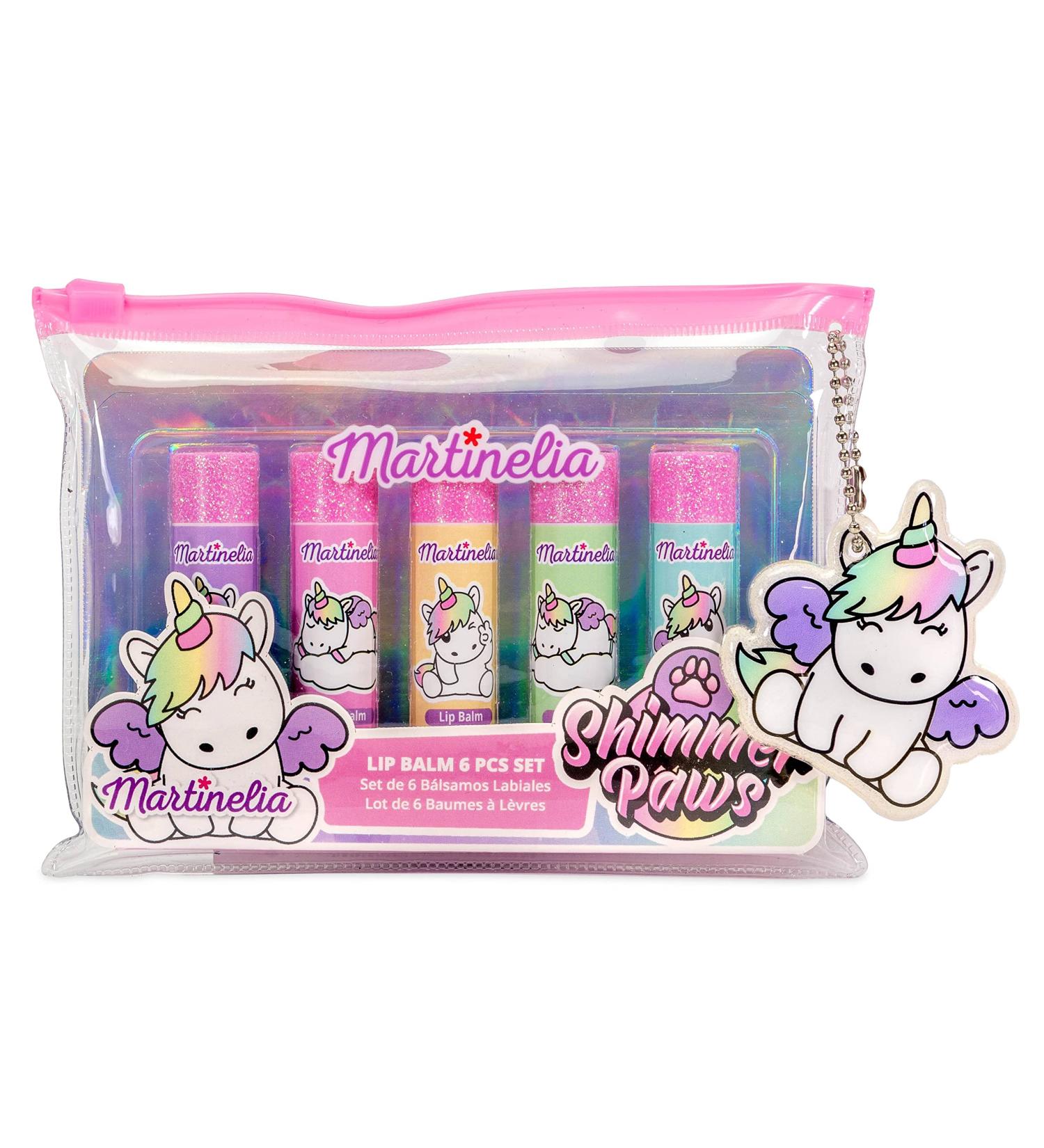 Martinelia Martinelia - Toiletry Bag with 5 Lip Balms Lips Keyring Shimmer Paws Collection