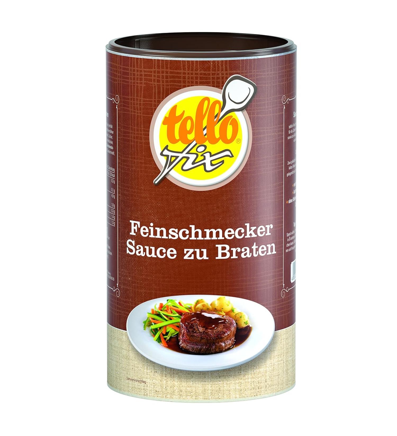 tellofix gourmet sauce for roasts - dark roast sauce for cooking and refining - without preservatives - 1 x 752 g single