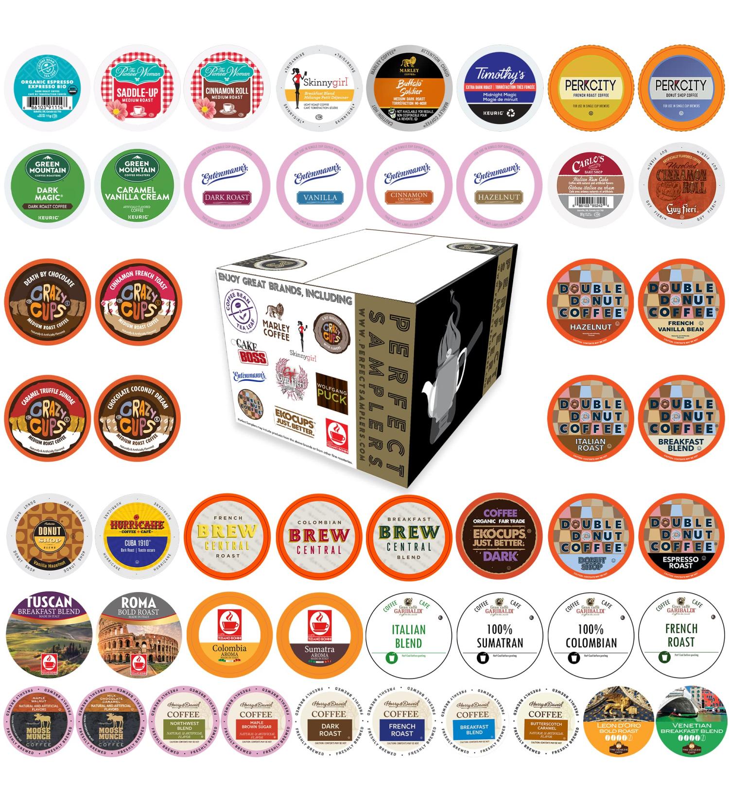 Crazy Cups Perfect Samplers Premium Coffee Variety Pack - 50 Count - Buy Online on GoSupps.com