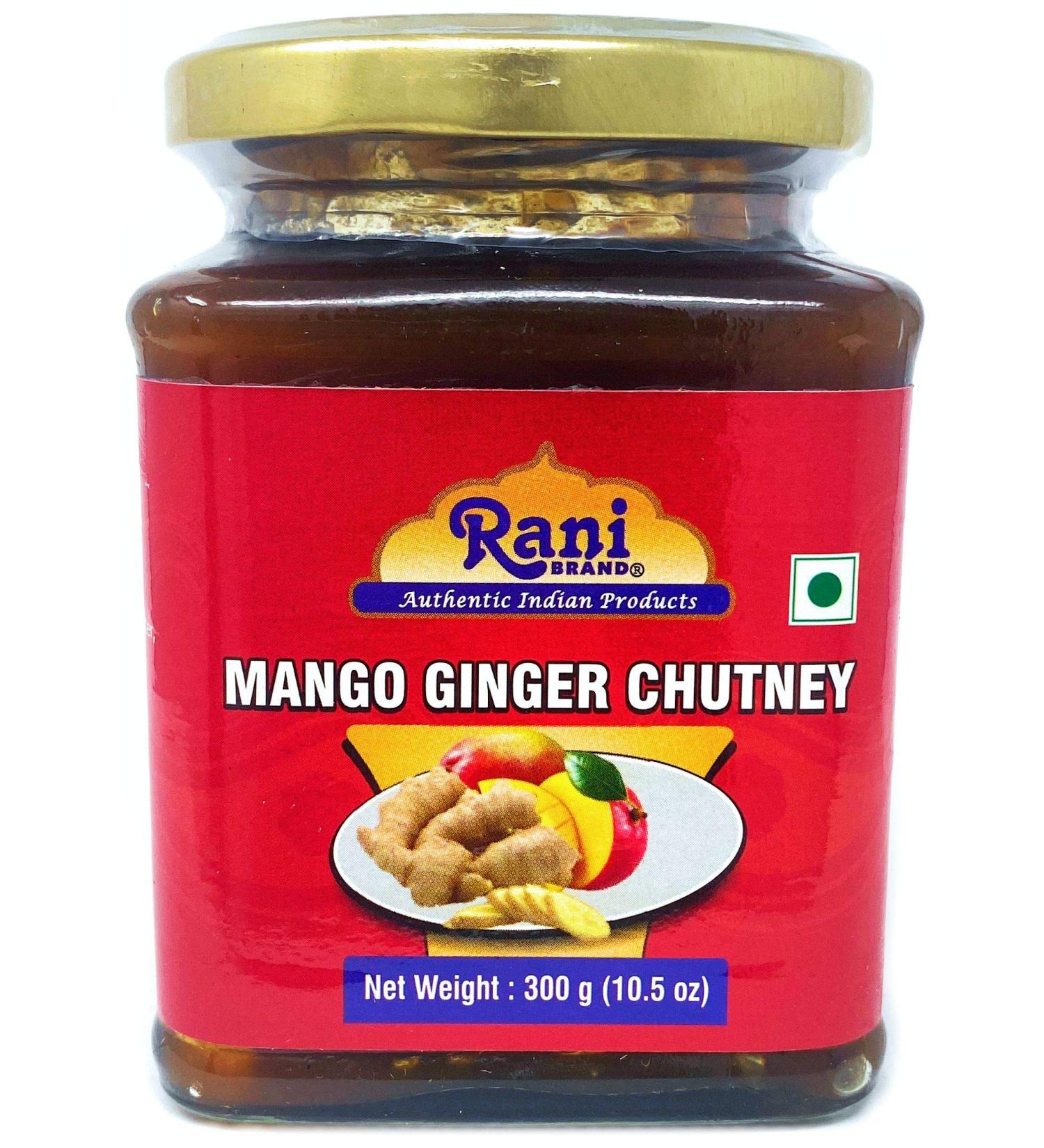 Rani Mango & Ginger Chutney 10.5oz - Vegan, Gluten Free, All Natural - Non-GMO Indian Preserve - Pack of 1 - Buy Online on GoSupps.com
