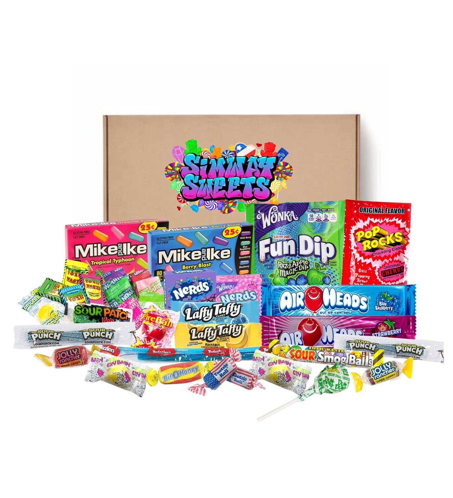 35 American Sweets Box Candy Gift USA Candies - Laffy Taffy/Mike N Ike/Warheads/Airheads - Buy Online on GoSupps.com