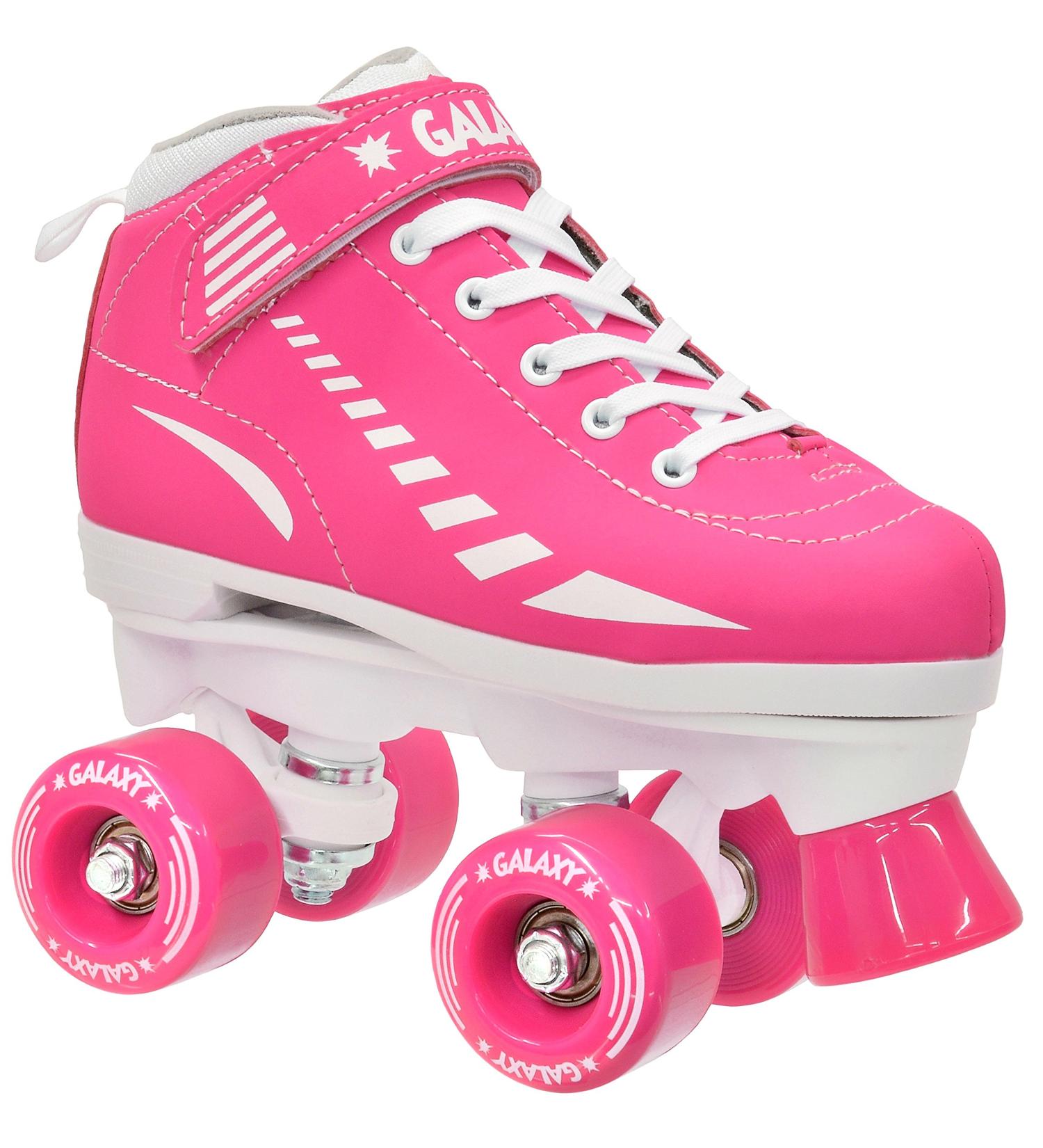 Epic Skates Galaxy Elite Kids Quad Speed Skates - Pink (Adult Size 5) - Buy Online on GoSupps.com