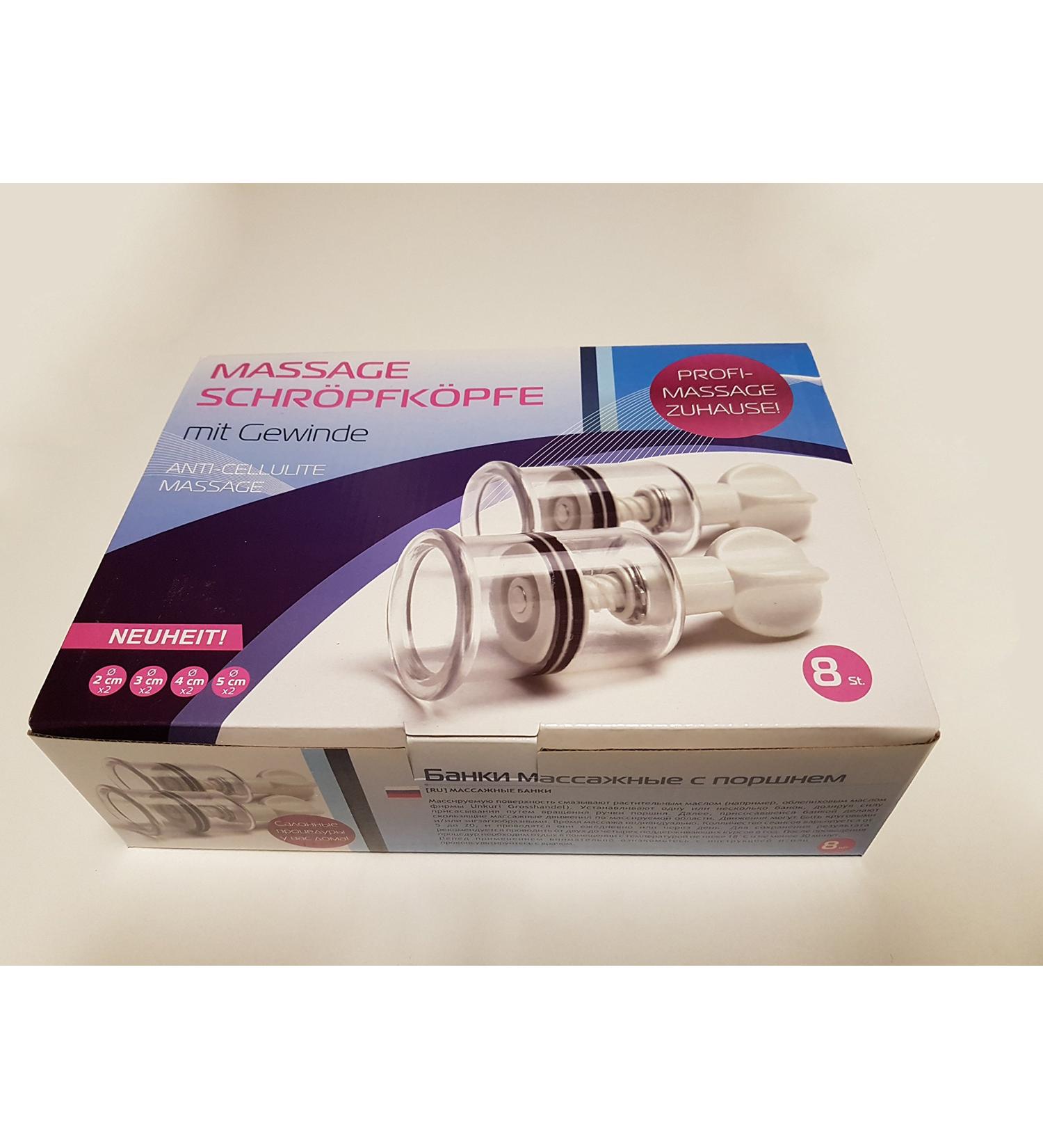 8-Piece Massage Cupping Heads Set | Fireless Cupping for Relaxation & Recovery | International Shipping Available - Buy Online on GoSupps.com