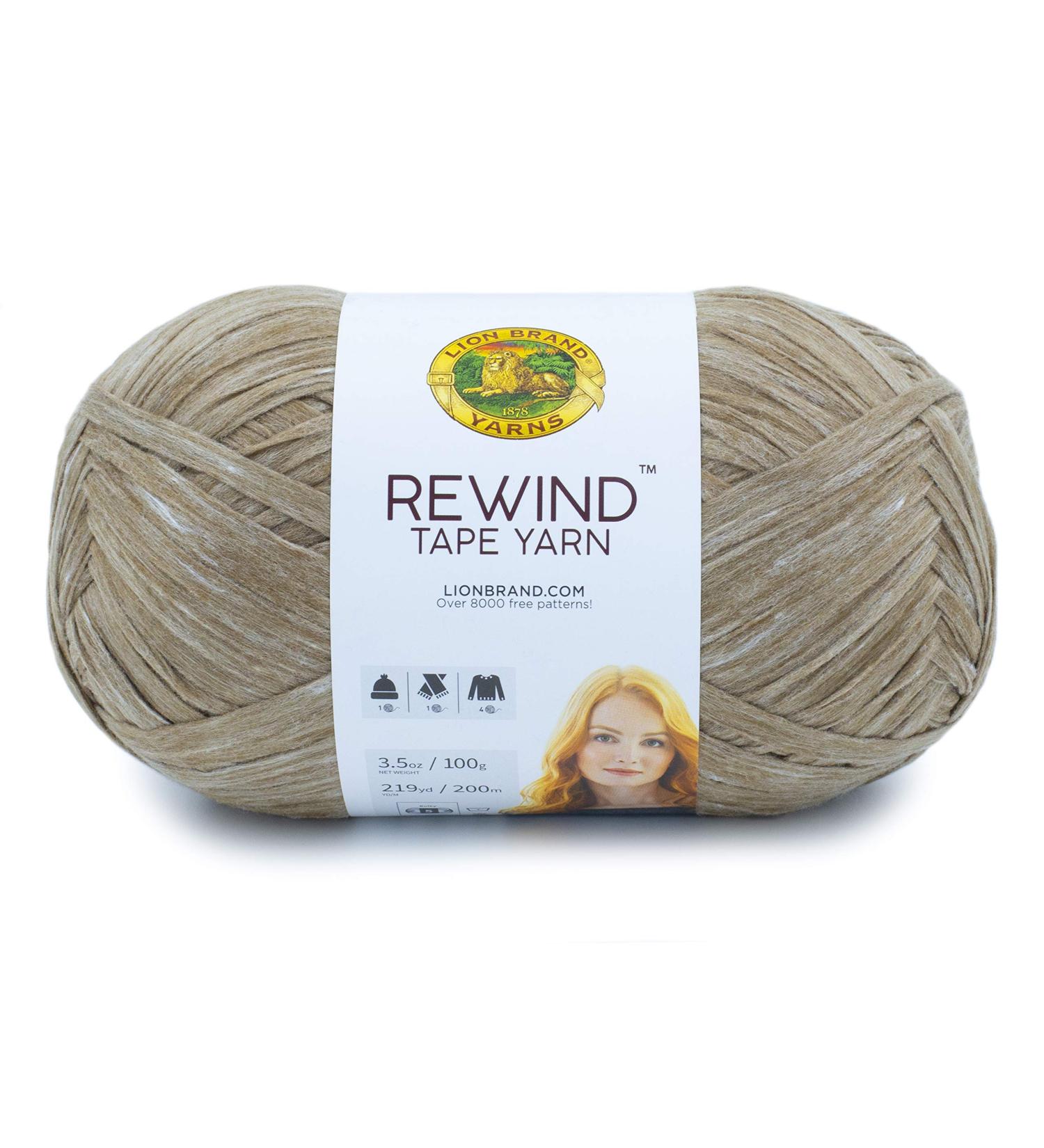 Lion Brand Yarn Rewind Craft Tape Yarn for Knitting/Crocheting - Willow (1 Pack) - Buy Online on GoSupps.com