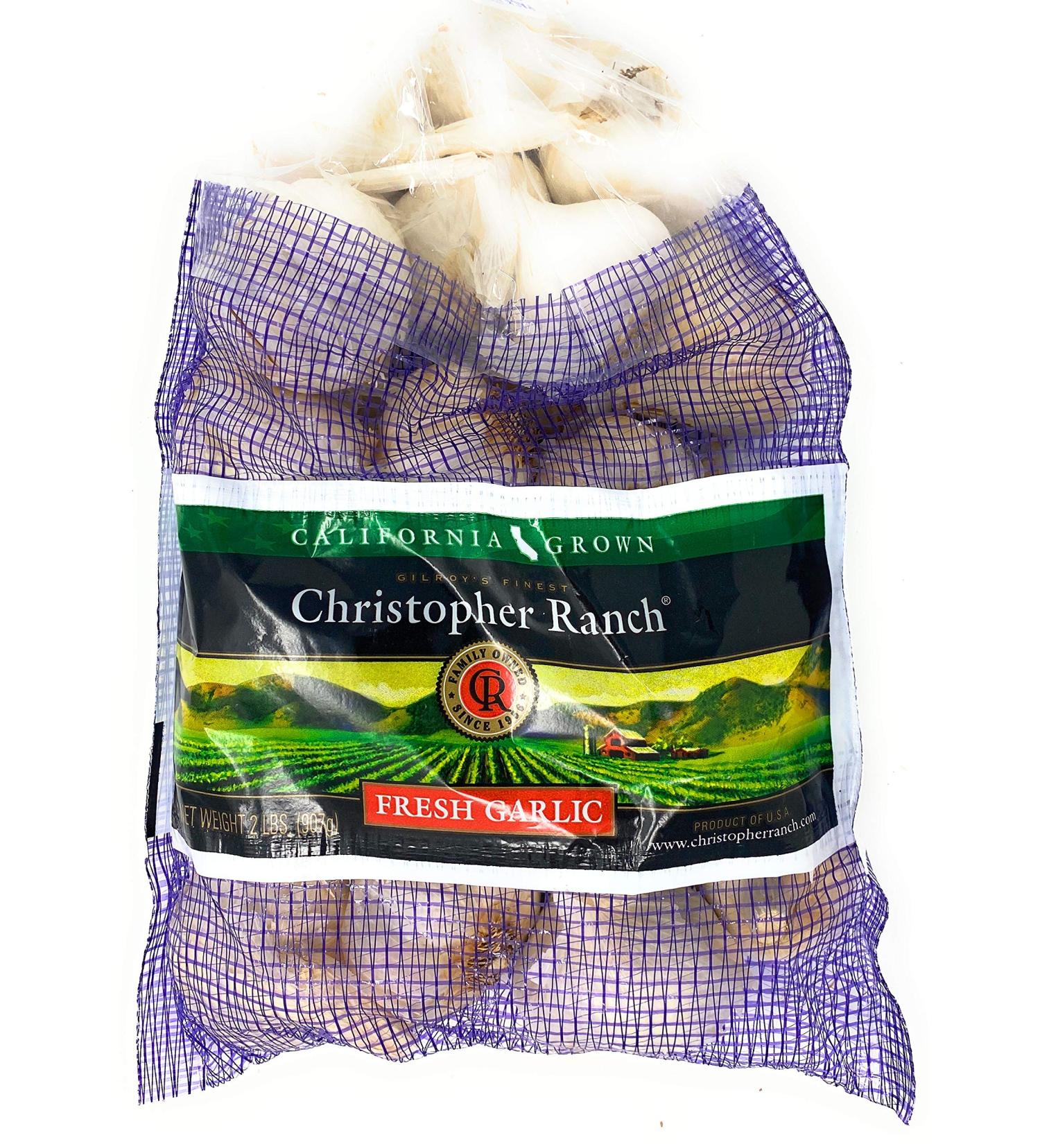 2 Pound Fresh Garlic USA California Heirloom Gilroy Finest, Pack of 1 2 Pound (Pack of 1)