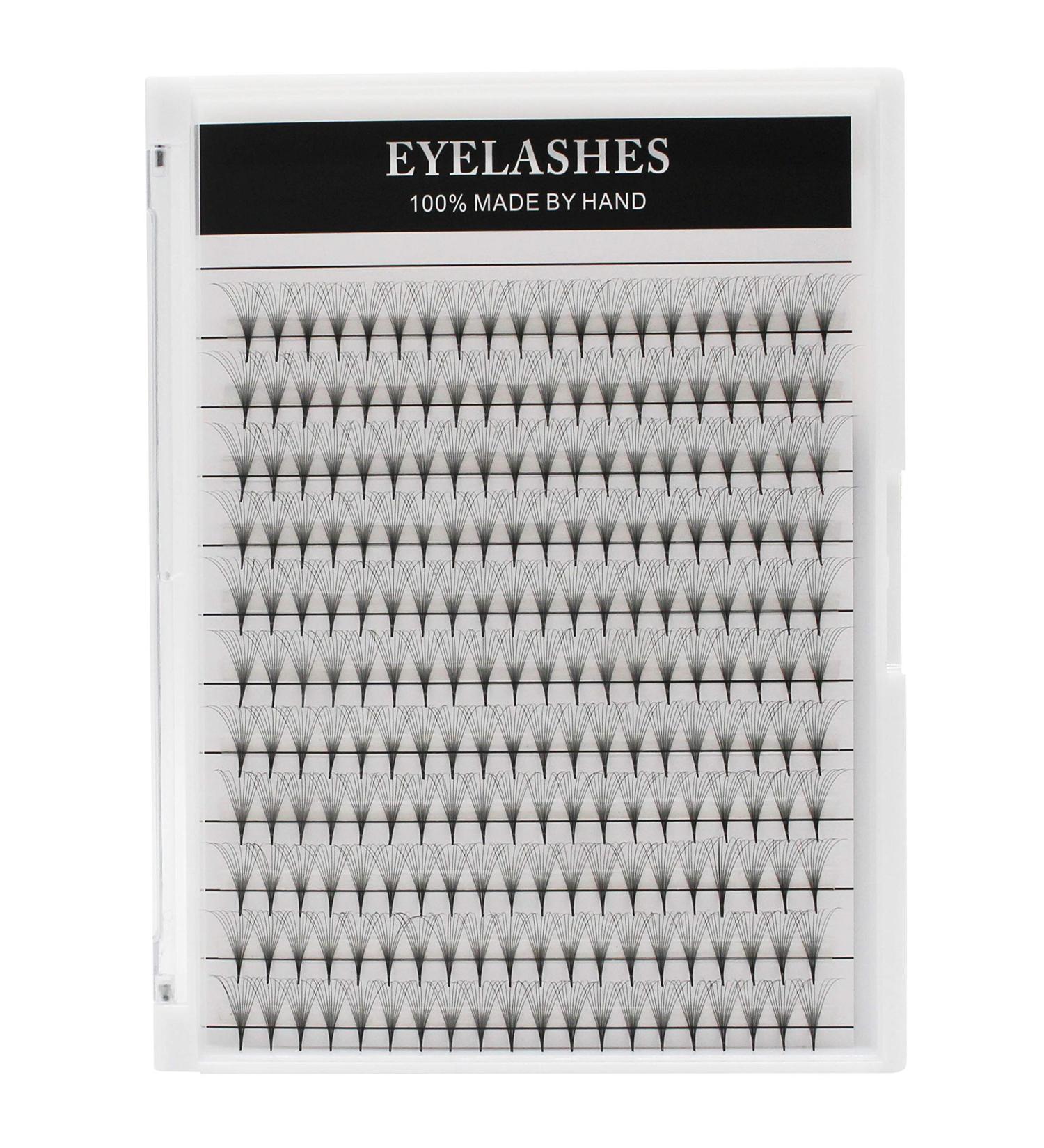 10D Large Tray Premade Volume Fans Eyelash Extensions - 220pcs 0.07mm D Curl Soft & Light 10-18mm Lengths - Buy Online on GoSupps.com