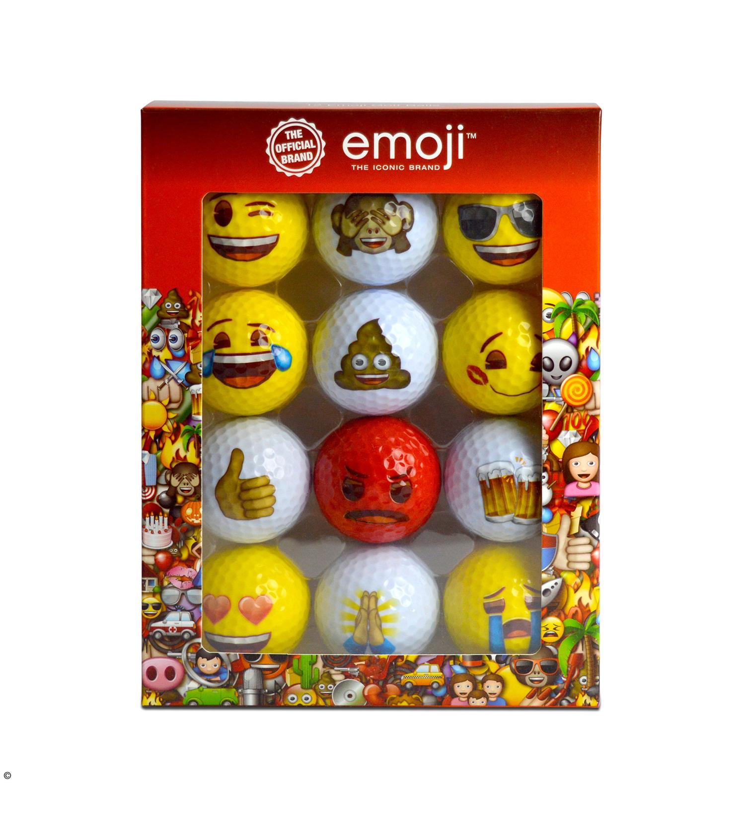 Official Emoji Novelty Fun Golf Balls (12 Pack) - Play with Style! - Buy Online on GoSupps.com