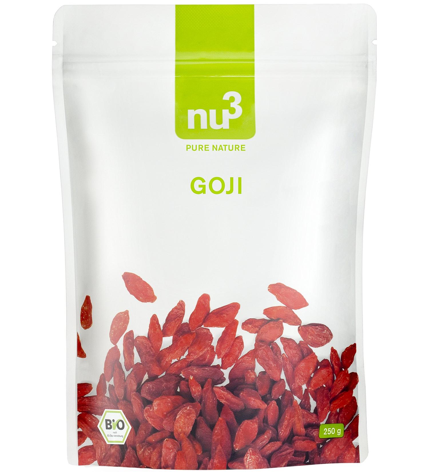 nu3 Organic Gluten-Free Goji Berries 500g
