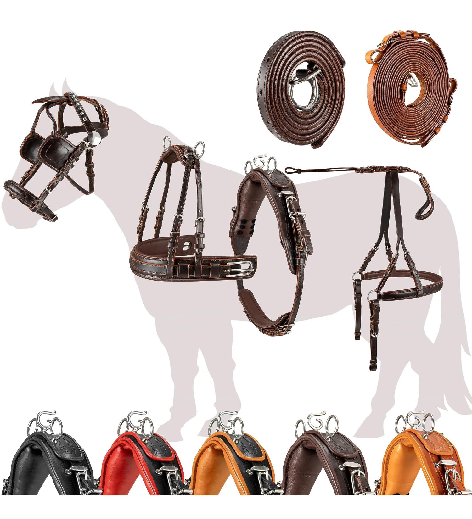 Shop Esposita Professional Carriage Dishes for Shetty Pony & Horse - High-Quality X-SHOTY Brown Routing Dishes for Minishetty to XL Cold Blood - Global Shipping Available - Buy Online on GoSupps.com
