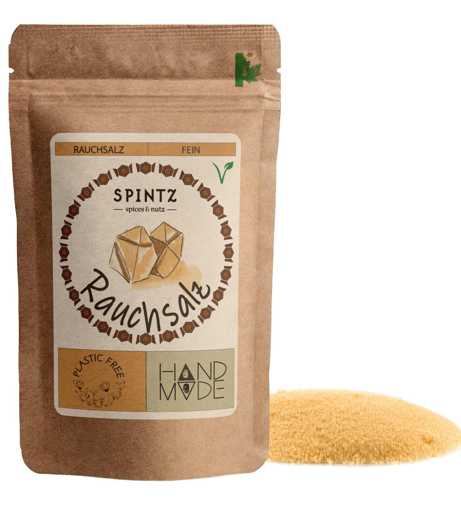 Spintz 1000g Hickory Smoked Salt - Vegan-Friendly Plastic-Free Intense Flavor | Ideal for Cooking & Seasoning - Buy Online on GoSupps.com