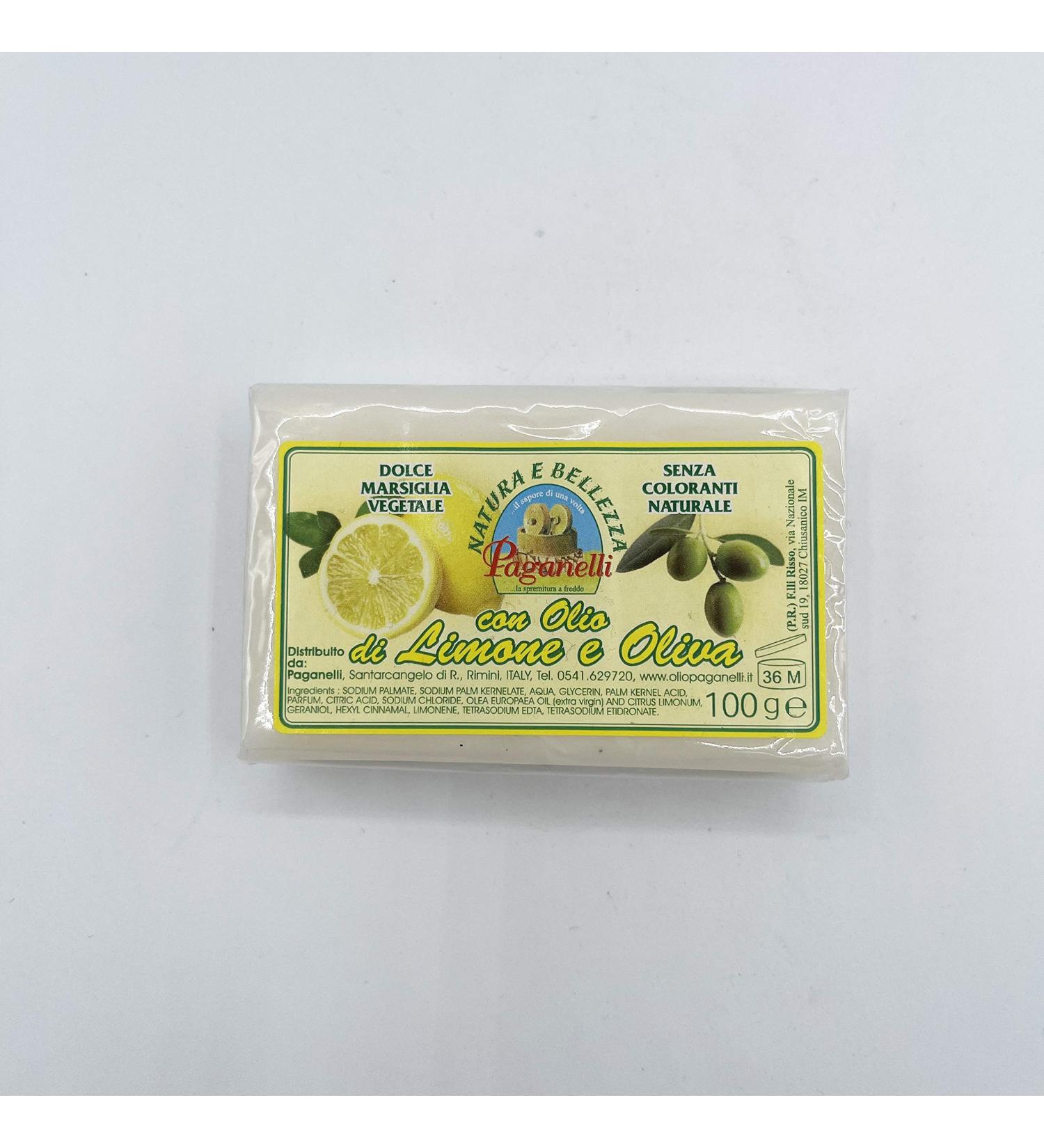 amarcord Nature and Beauty. Plaquettes Vegetable Soap with Lemon and Olive Oil 100g