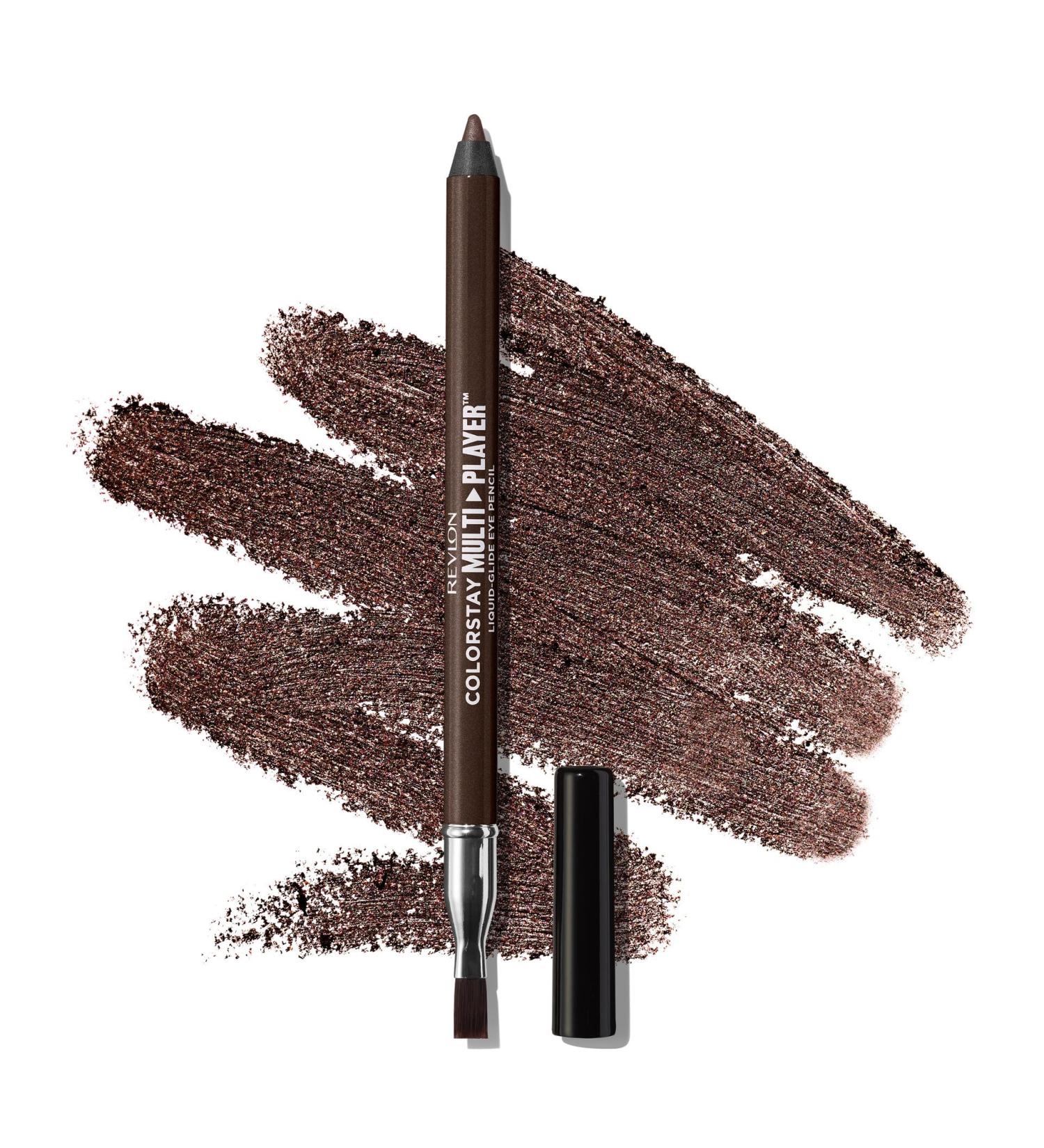 Revlon Eyeliner ColorStay Multiplayer LiquidGlide multifunctional makeup product with professional brush creamy waterproof and longlasting texture 402 High Stakes 09 g