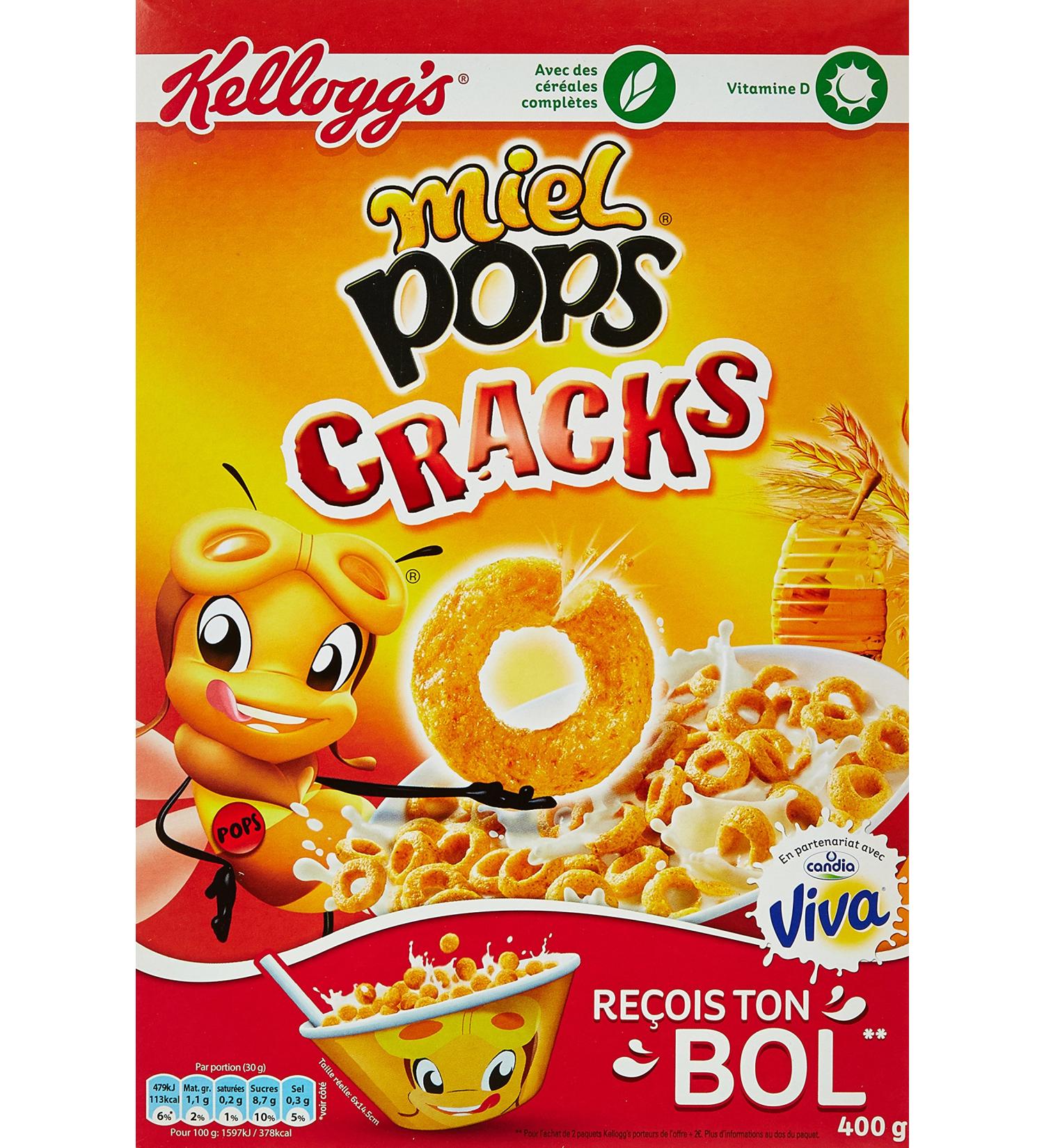 Kellogg's Honey Pops Cracks Cereal - Buy Online on GoSupps.com