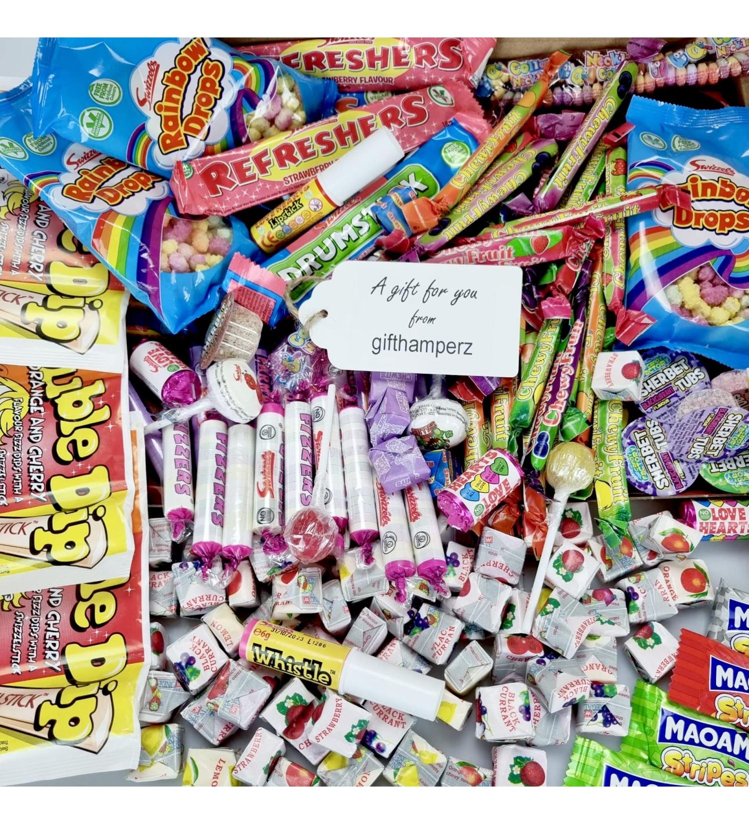 Bumper box of 200 mixed Retro sweets. Ideal for Wedding Favours Carts Pinata Party Loot Bags Sharing Box Cinema - Movie nights His Hers Children's - Buy Online on GoSupps.com