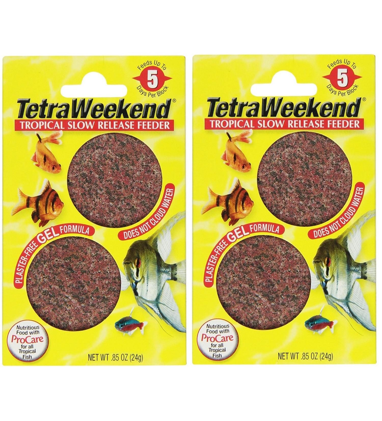 TetraWeekend Tropical Slow-Release Feeder 4ct - 5-Day Feeder | Tetra 77151 - Buy Online on GoSupps.com