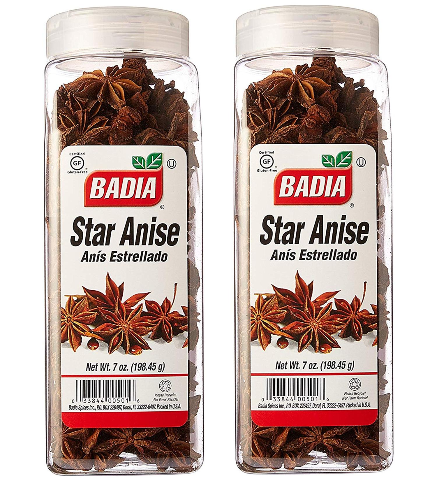 Badia Star Anise 7 oz - Pack of 2 Large Containers | Aromatic Spice for Cooking & Baking - Buy Online on GoSupps.com