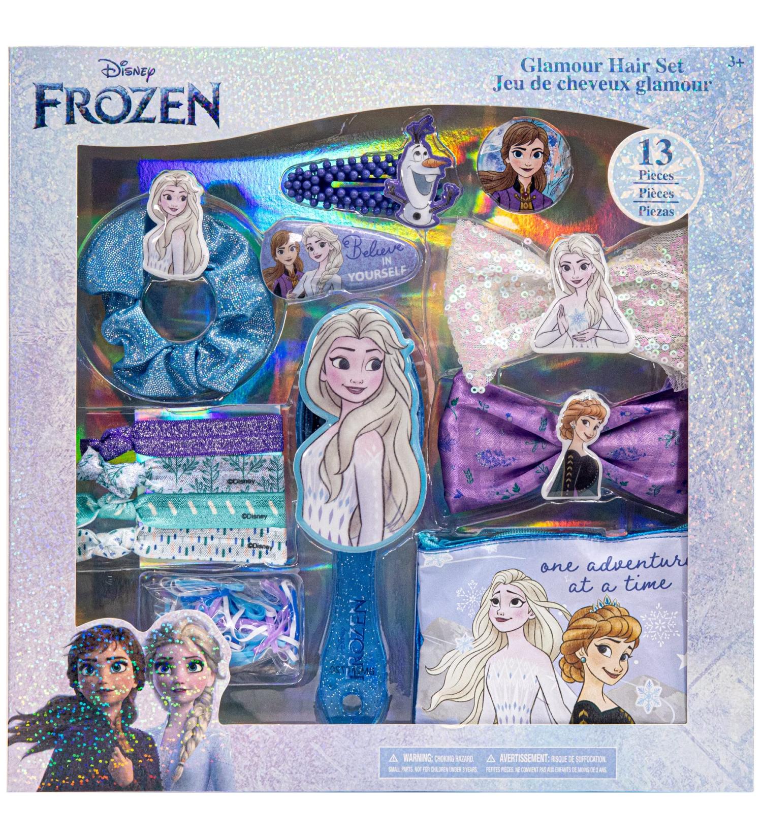 Disney Frozen Townley Girl Hair Accessories Box | Gift Set for Kids Girls | Ages 3+ (13 Pcs) Hair Bow, Hair Brush, Clips & More for Parties, Sleepovers & Makeovers - Buy Online on GoSupps.com