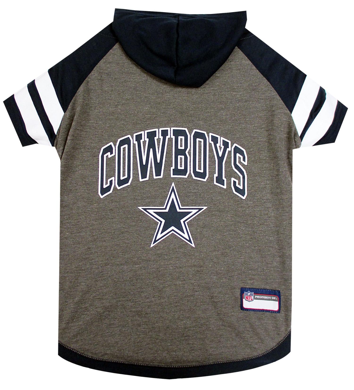 Pets First Hoodie T-Shirt for Dogs & Cats. NFL Football Licensed Dog Hoody Tee Shirt X-Small Sports Hoody T-Shirt for Pets Licensed Sporty Dog Shirt XS